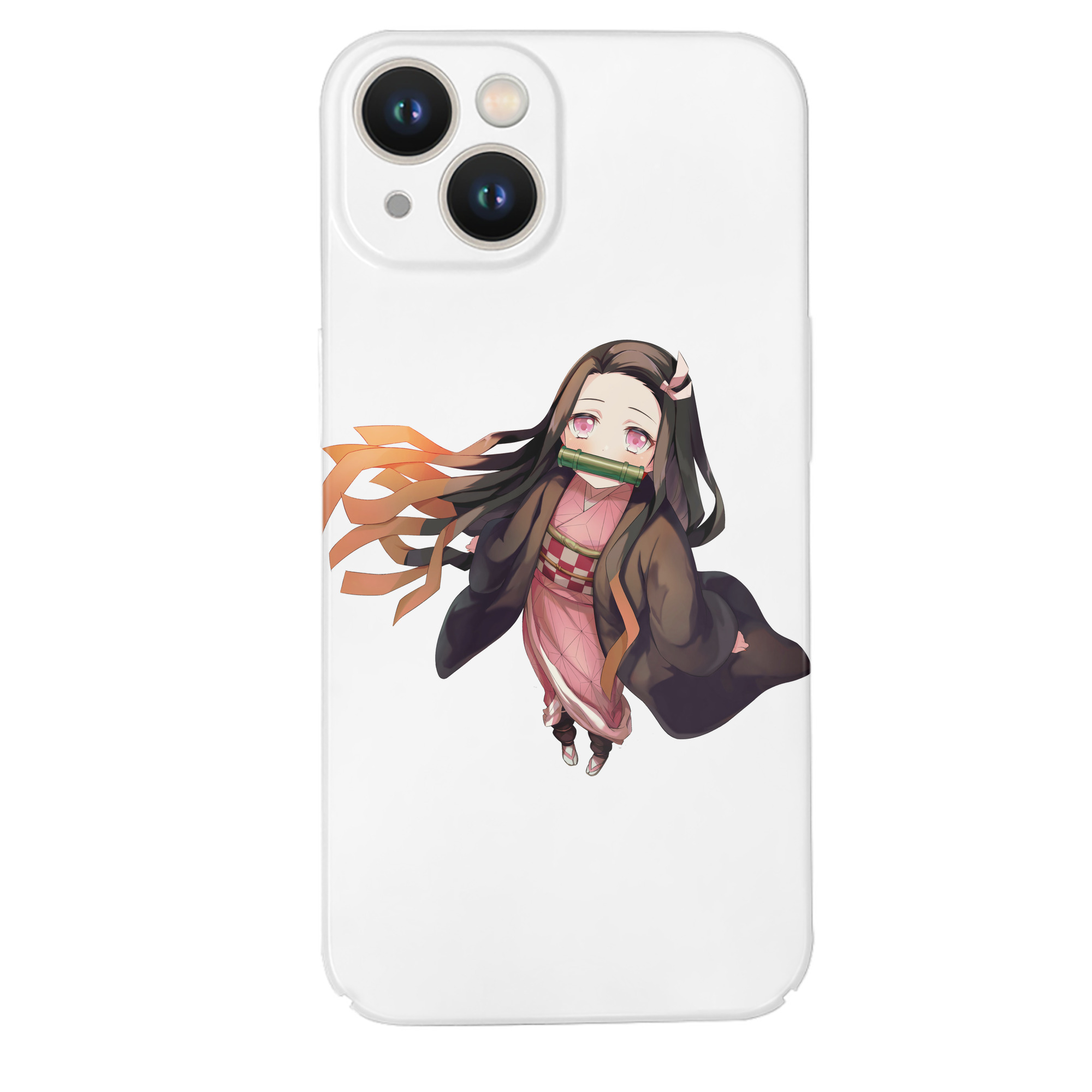 （画像用） 鬼滅の刃（きめつのやいば）竈門 禰󠄀豆子／かまど ねずこ Kamado Nezuko 【iPhone 14シリーズ対応】ハードケース