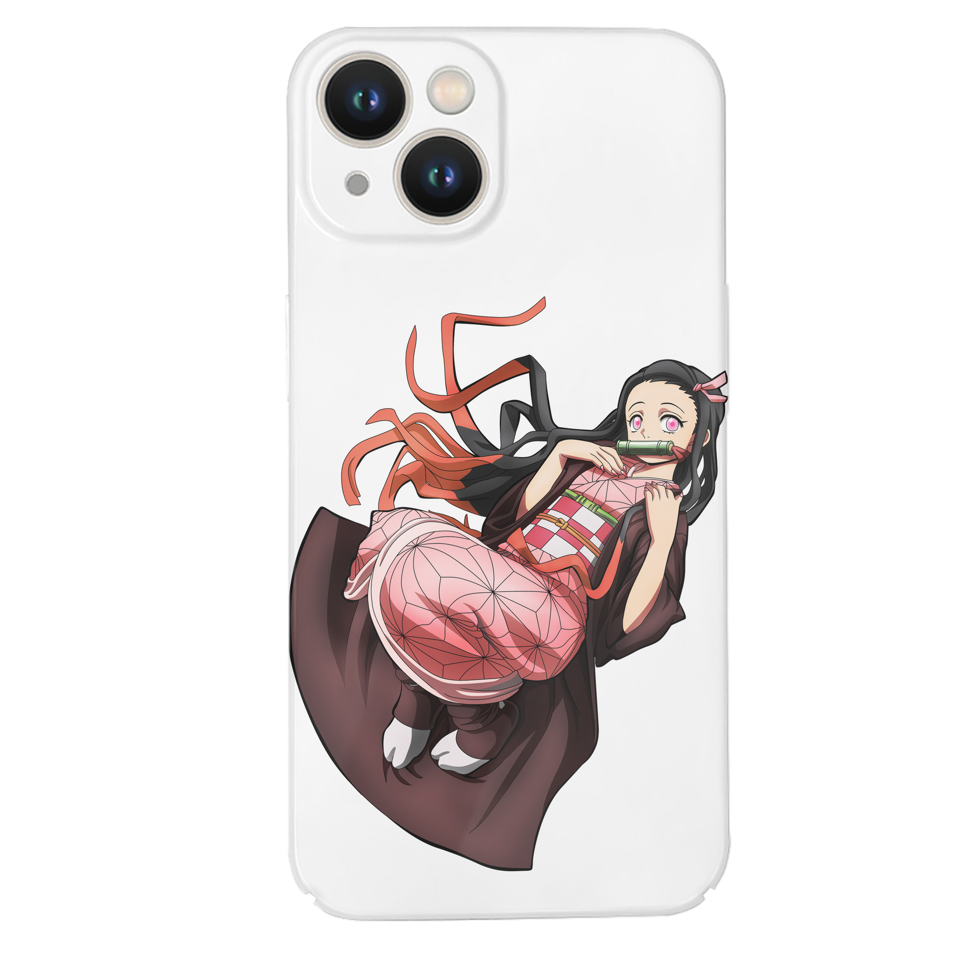 （画像用） 鬼滅の刃（きめつのやいば）竈門 禰󠄀豆子／かまど ねずこ Kamado Nezuko 【iPhone 14シリーズ対応】ハードケース