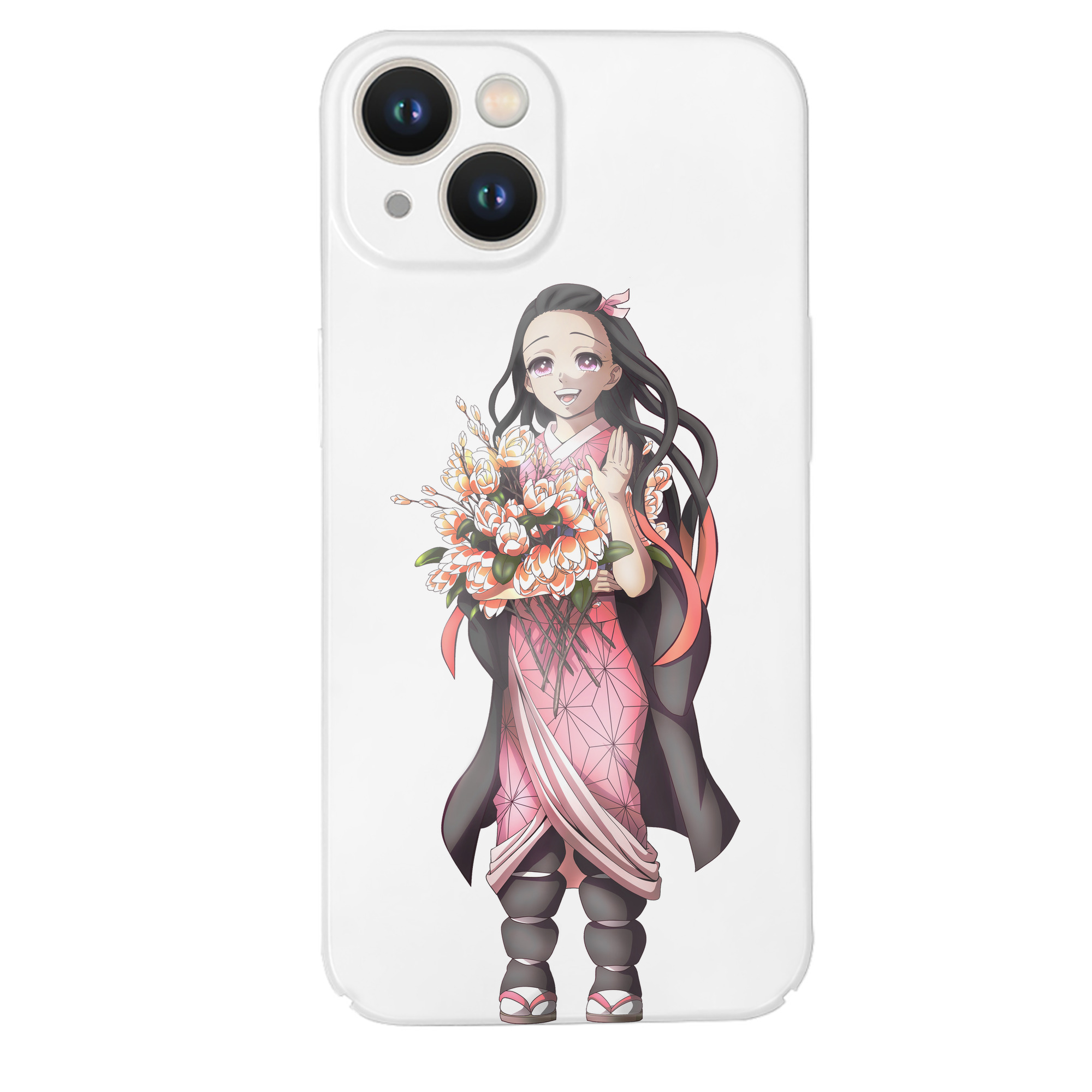 （画像用） 鬼滅の刃（きめつのやいば）竈門 禰󠄀豆子／かまど ねずこ Kamado Nezuko 【iPhone 14シリーズ対応】ハードケース