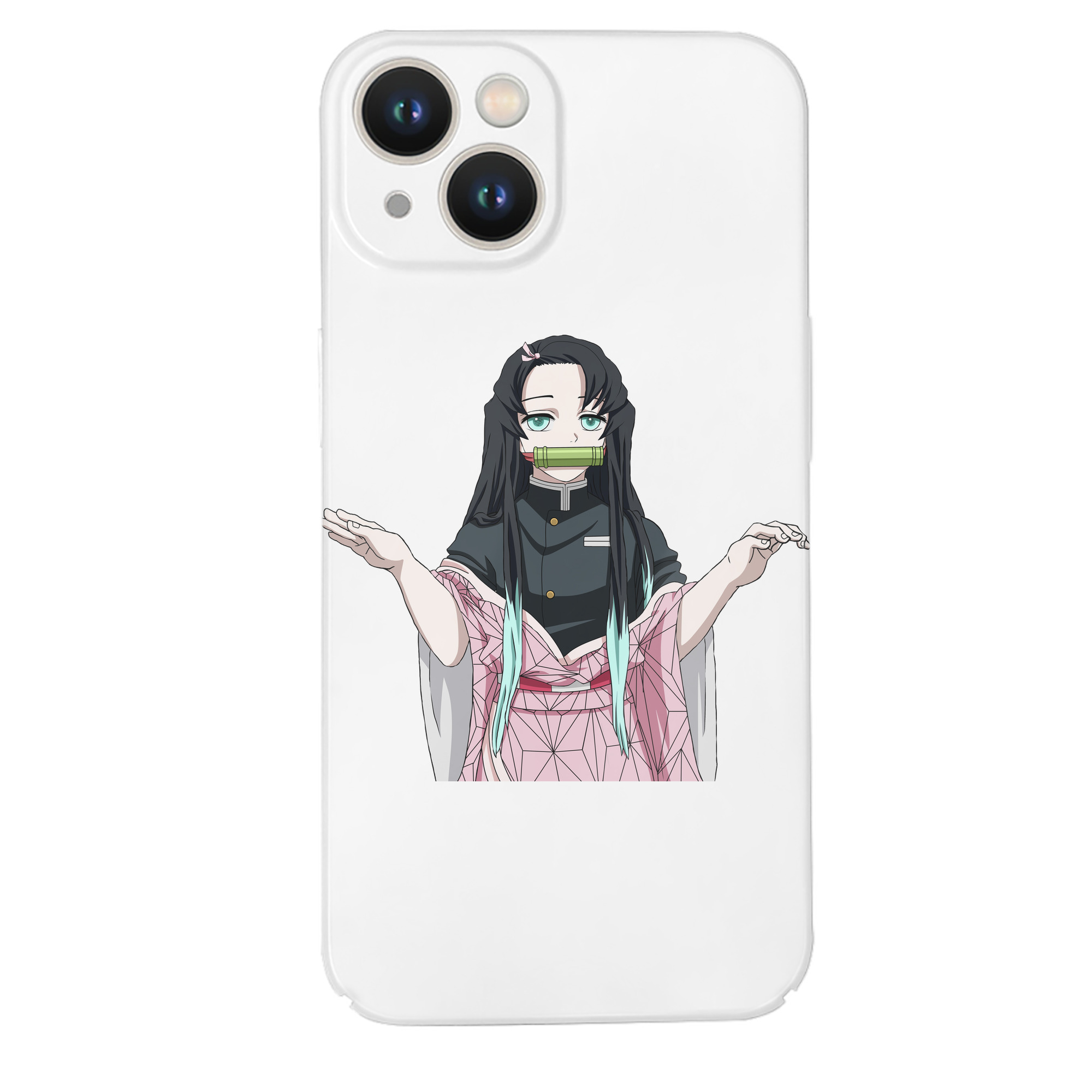 （画像用） 鬼滅の刃（きめつのやいば）竈門 禰󠄀豆子／かまど ねずこ Kamado Nezuko 【iPhone 14シリーズ対応】ハードケース