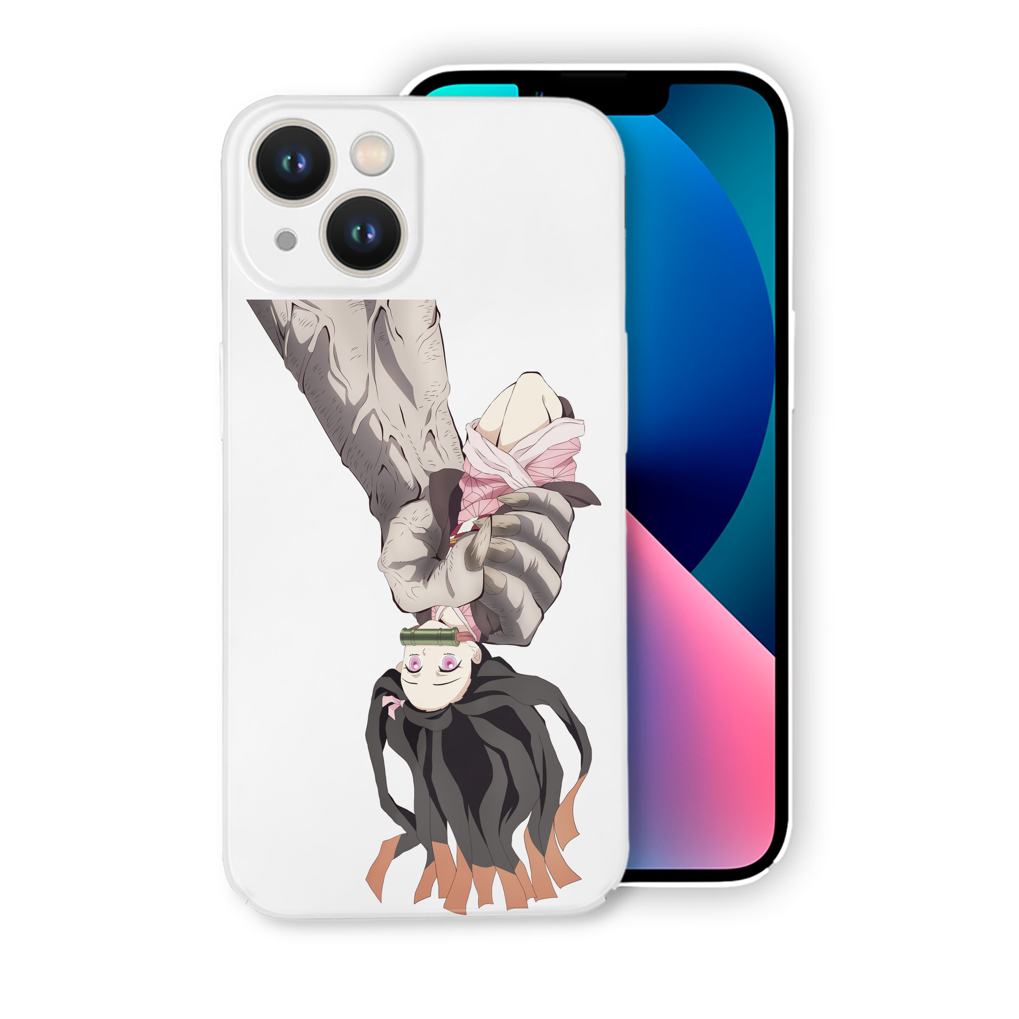 （画像用） 鬼滅の刃（きめつのやいば）竈門 禰󠄀豆子／かまど ねずこ Kamado Nezuko 【iPhone 14シリーズ対応】ハードケース