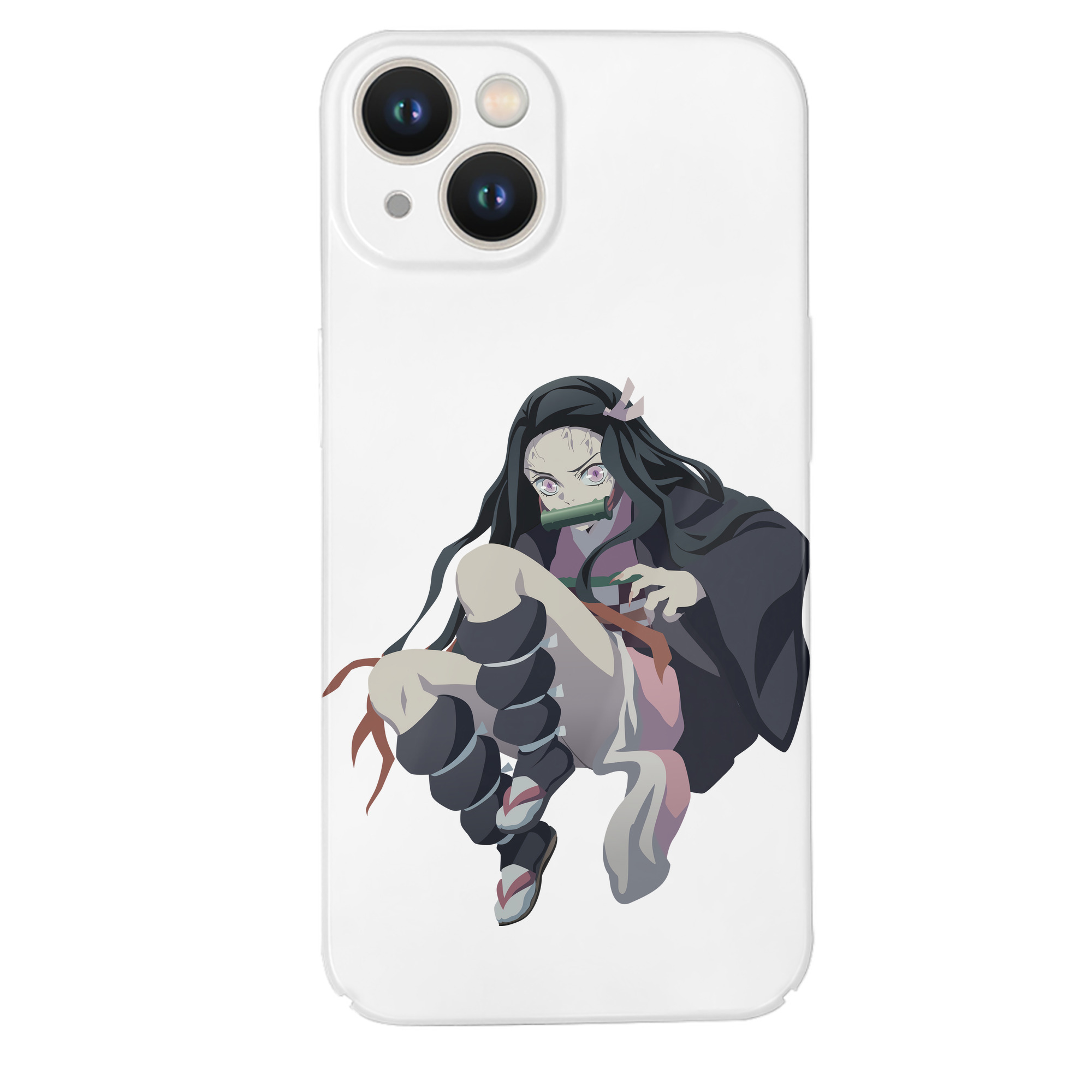 （画像用） 鬼滅の刃（きめつのやいば）竈門 禰󠄀豆子／かまど ねずこ Kamado Nezuko 【iPhone 14シリーズ対応】ハードケース