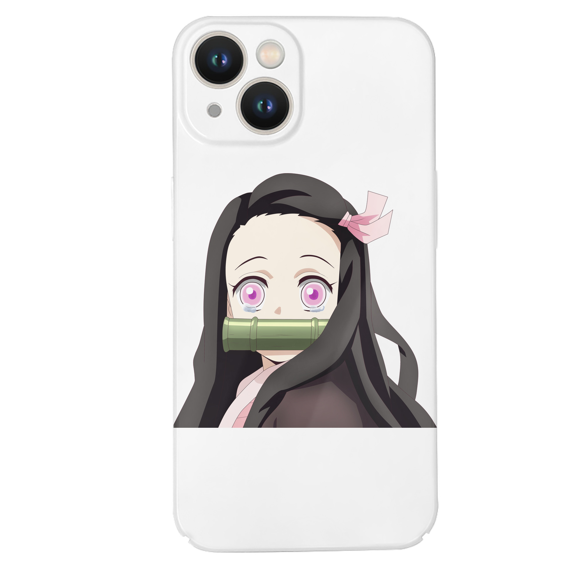 （画像用） 鬼滅の刃（きめつのやいば）竈門 禰󠄀豆子／かまど ねずこ Kamado Nezuko 【iPhone 14シリーズ対応】ハードケース