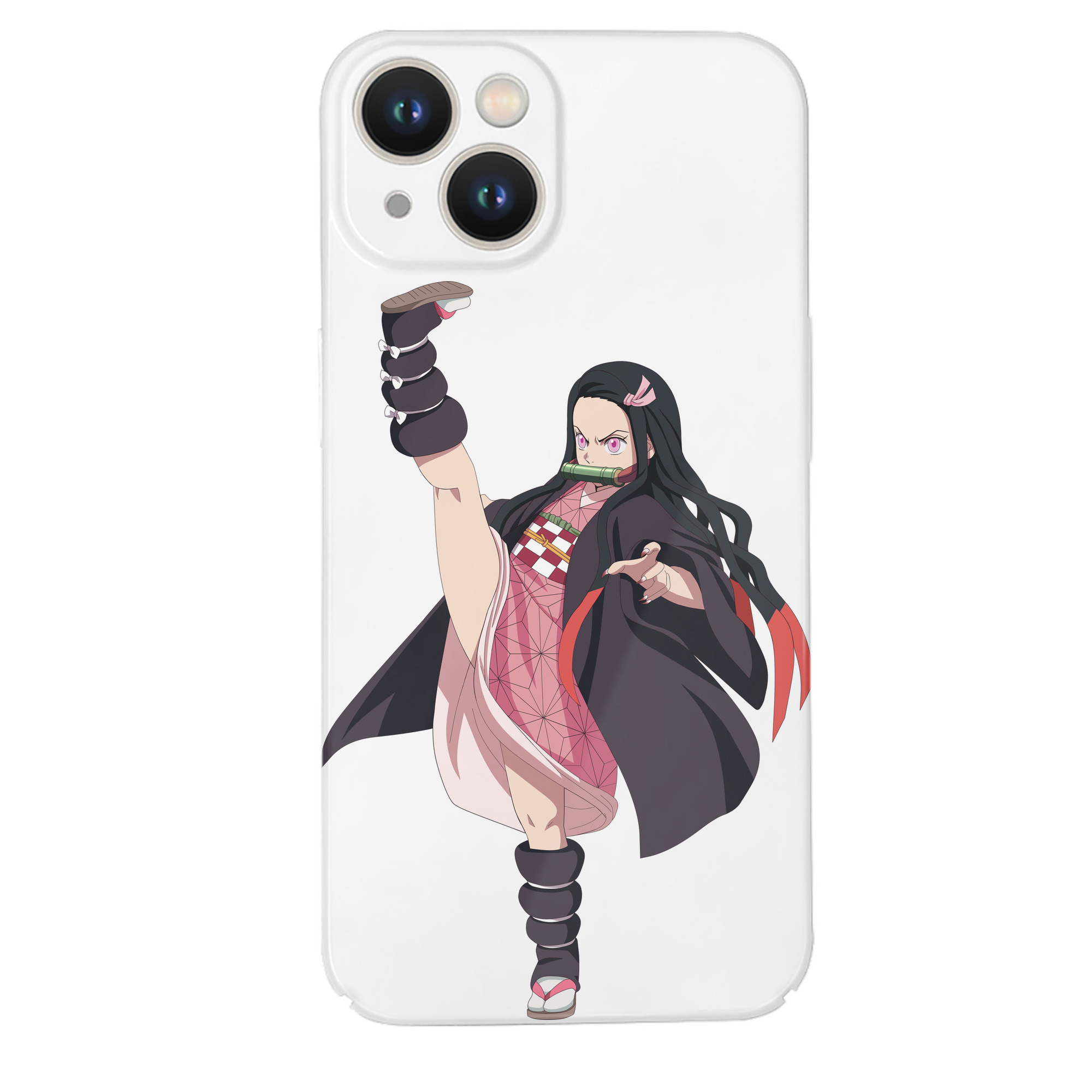 （画像用） 鬼滅の刃（きめつのやいば）竈門 禰󠄀豆子／かまど ねずこ Kamado Nezuko 【iPhone 14シリーズ対応】ハードケース