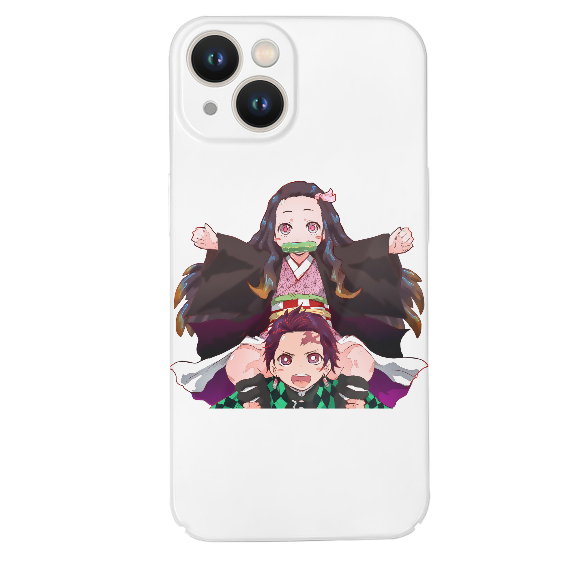 （画像用） 鬼滅の刃（きめつのやいば）竈門 禰󠄀豆子／かまど ねずこ Kamado Nezuko 【iPhone 14シリーズ対応】ハードケース