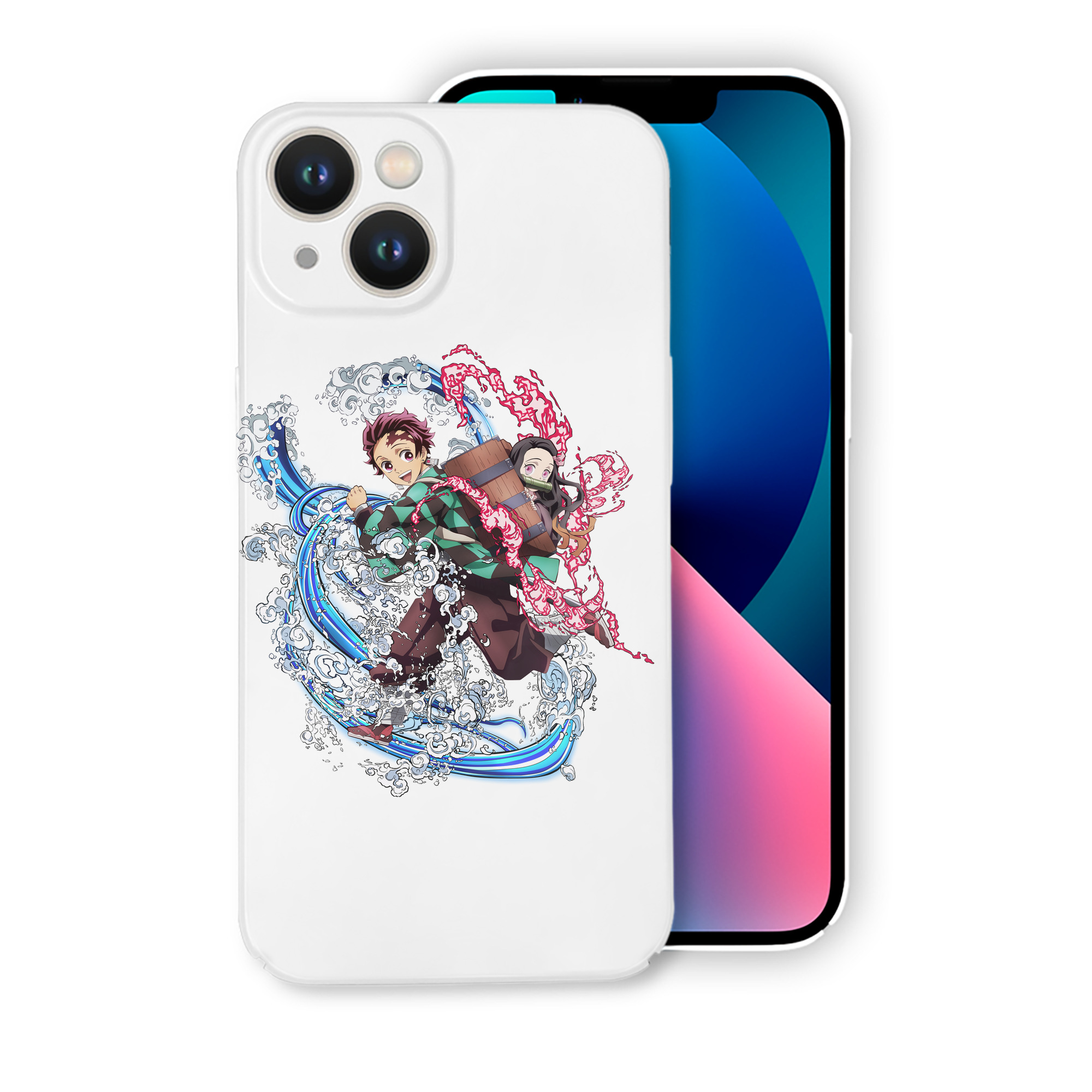（画像用） 鬼滅の刃（きめつのやいば）竈門 禰󠄀豆子／かまど ねずこ Kamado Nezuko 【iPhone 14シリーズ対応】ハードケース