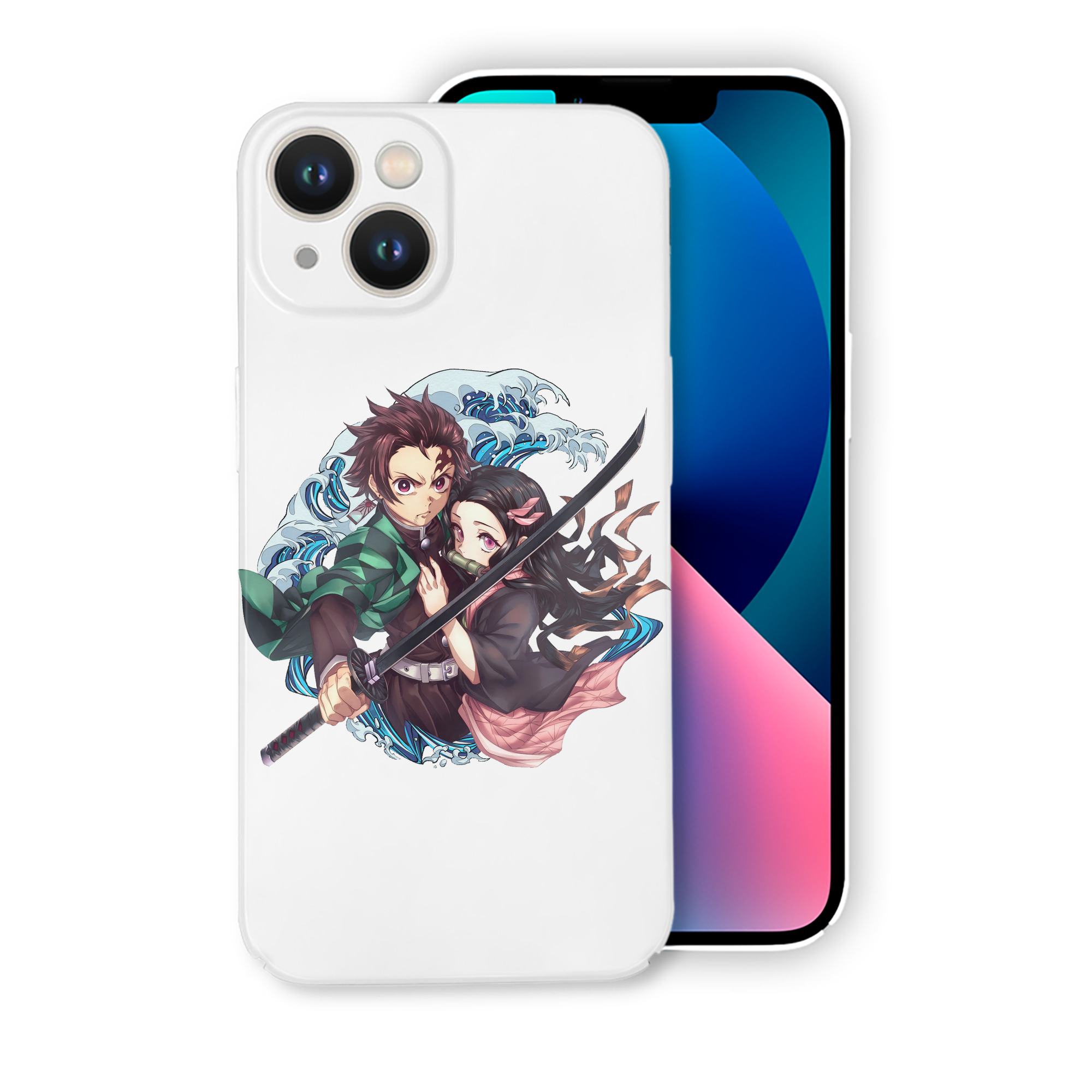 （画像用） 鬼滅の刃（きめつのやいば）竈門 禰󠄀豆子／かまど ねずこ Kamado Nezuko 【iPhone 14シリーズ対応】ハードケース