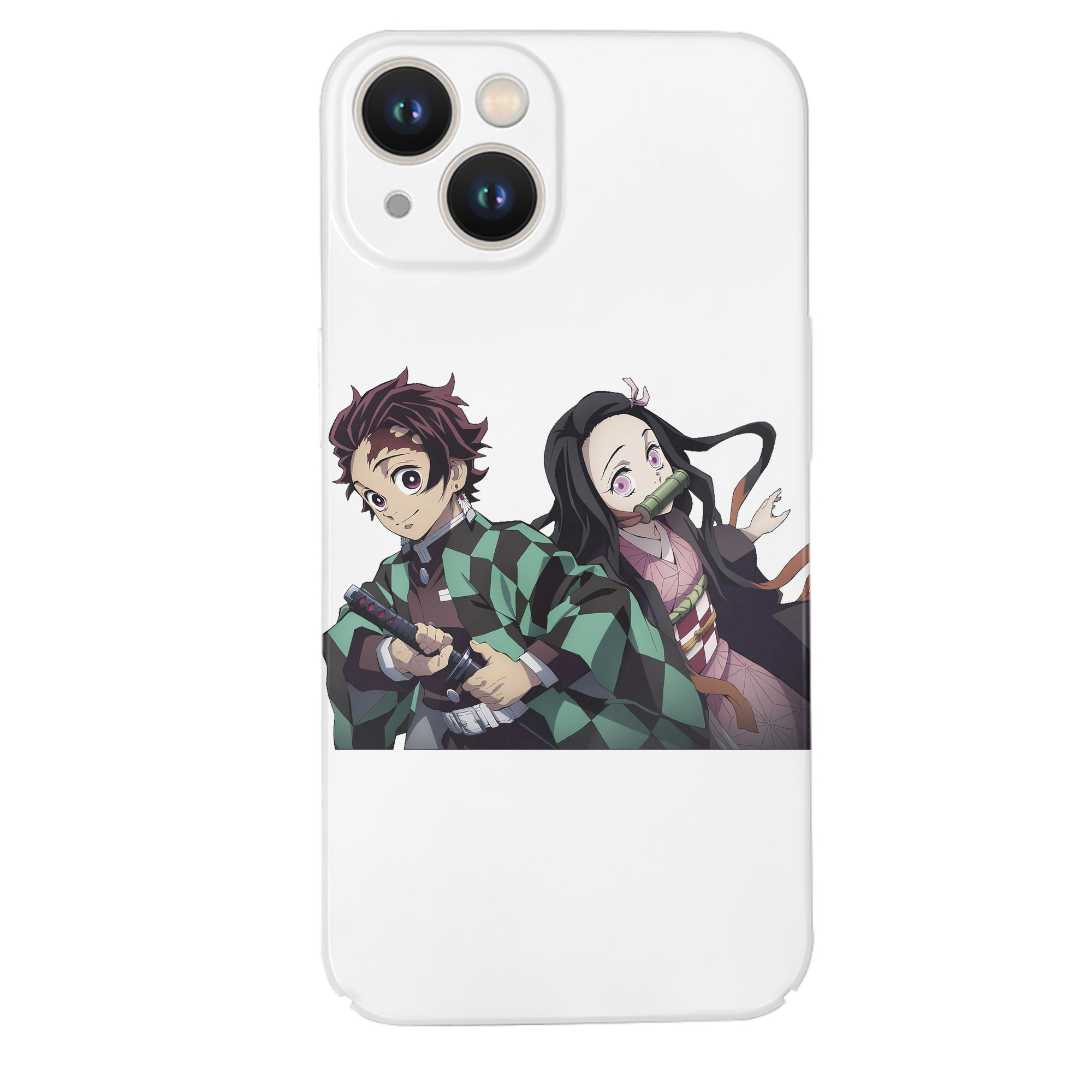 （画像用） 鬼滅の刃（きめつのやいば）竈門 禰󠄀豆子／かまど ねずこ Kamado Nezuko 【iPhone 14シリーズ対応】ハードケース
