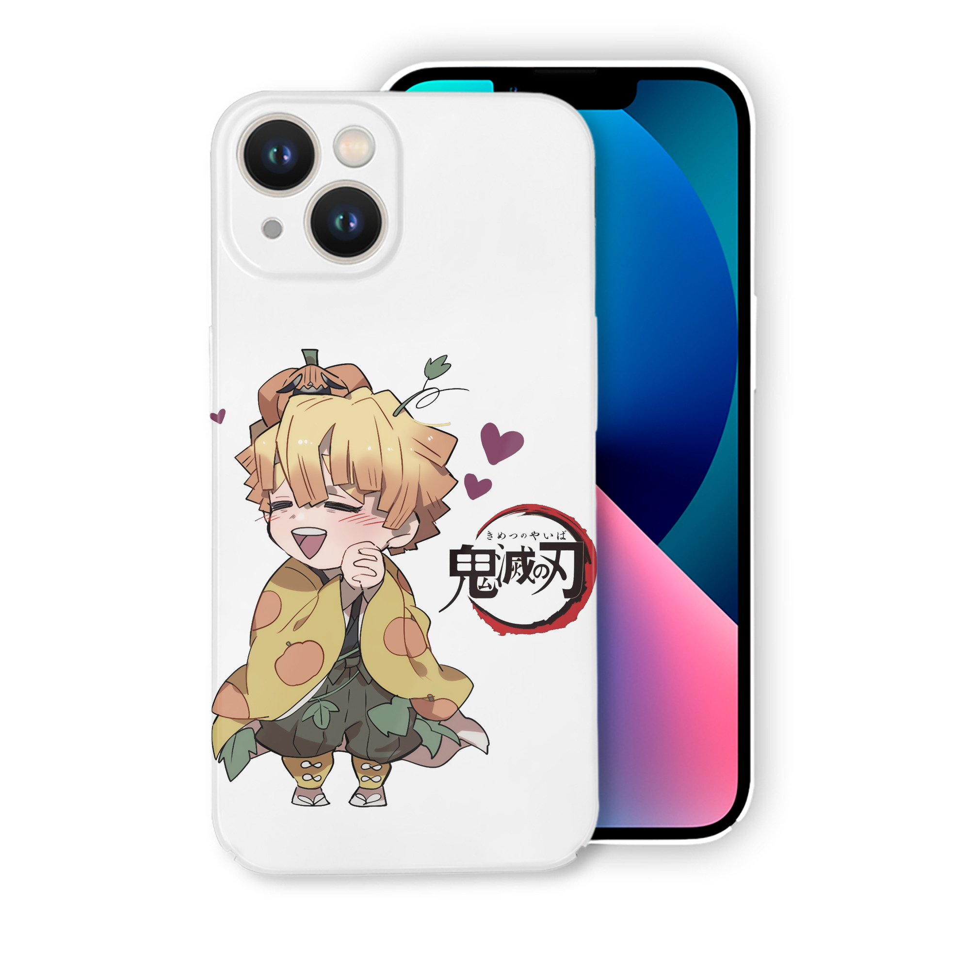 （画像用） 鬼滅の刃（きめつのやいば）我妻 善逸／あがつま ぜんいつ Agatsuma Zenitsu 【iPhone 14シリーズ対応】ハードケース