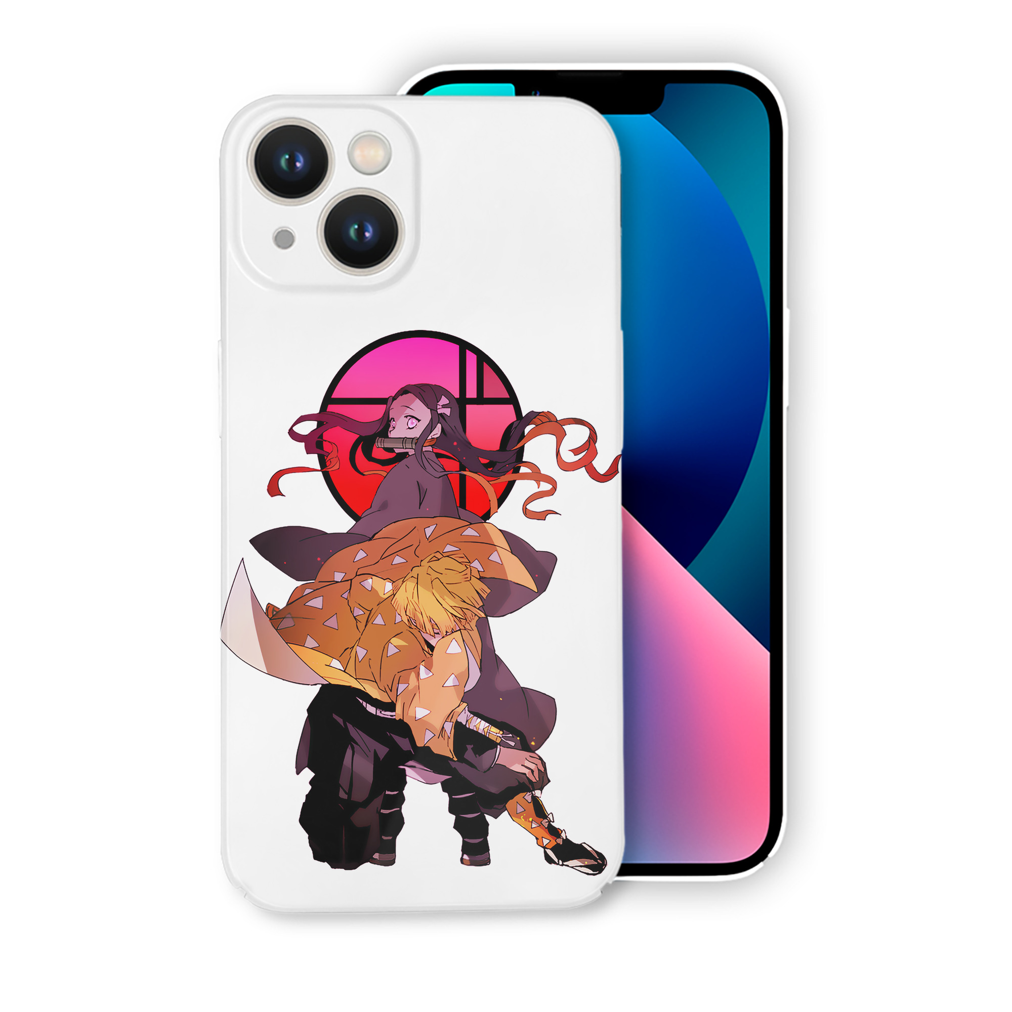 （画像用） 鬼滅の刃（きめつのやいば）我妻 善逸／あがつま ぜんいつ Agatsuma Zenitsu 【iPhone 14シリーズ対応】ハードケース