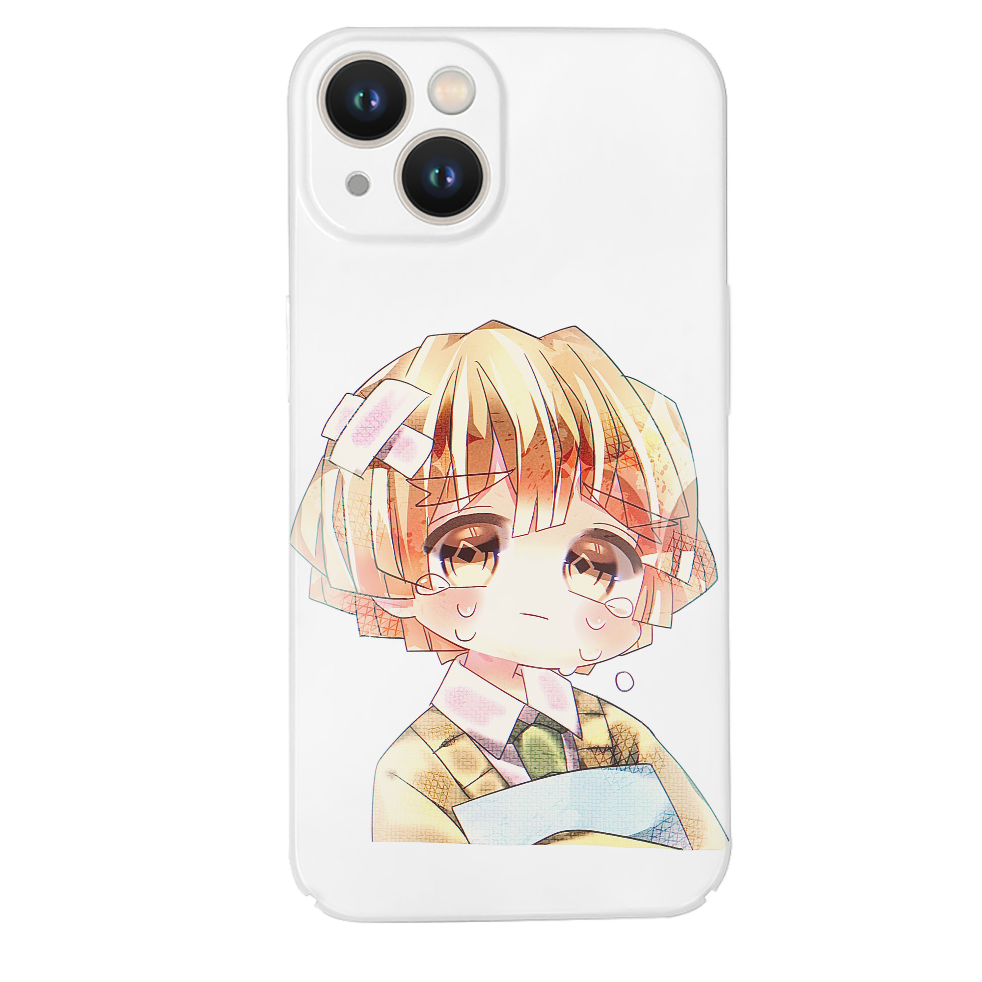 （画像用） 鬼滅の刃（きめつのやいば）我妻 善逸／あがつま ぜんいつ Agatsuma Zenitsu 【iPhone 14シリーズ対応】ハードケース