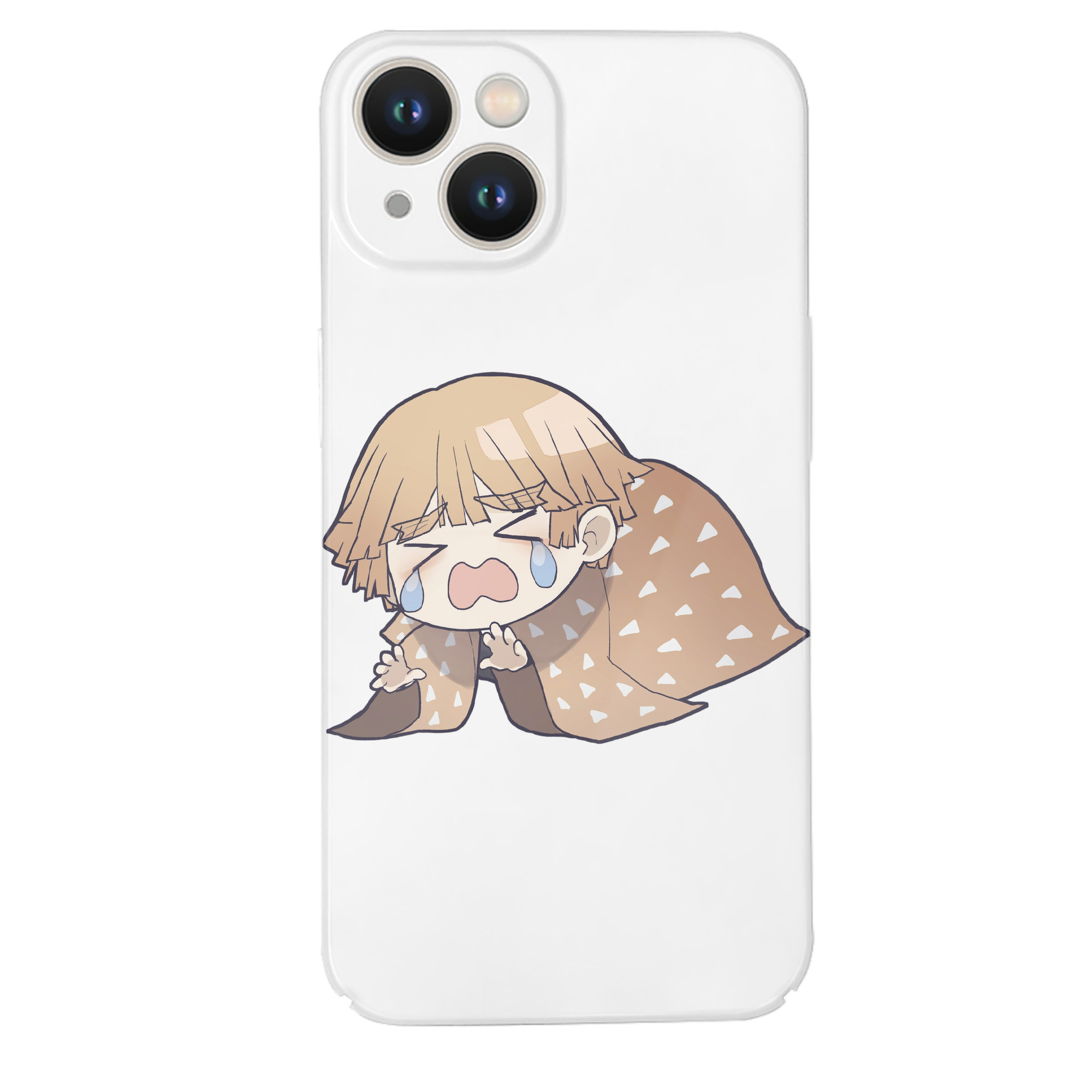 （画像用） 鬼滅の刃（きめつのやいば）我妻 善逸／あがつま ぜんいつ Agatsuma Zenitsu 【iPhone 14シリーズ対応】ハードケース