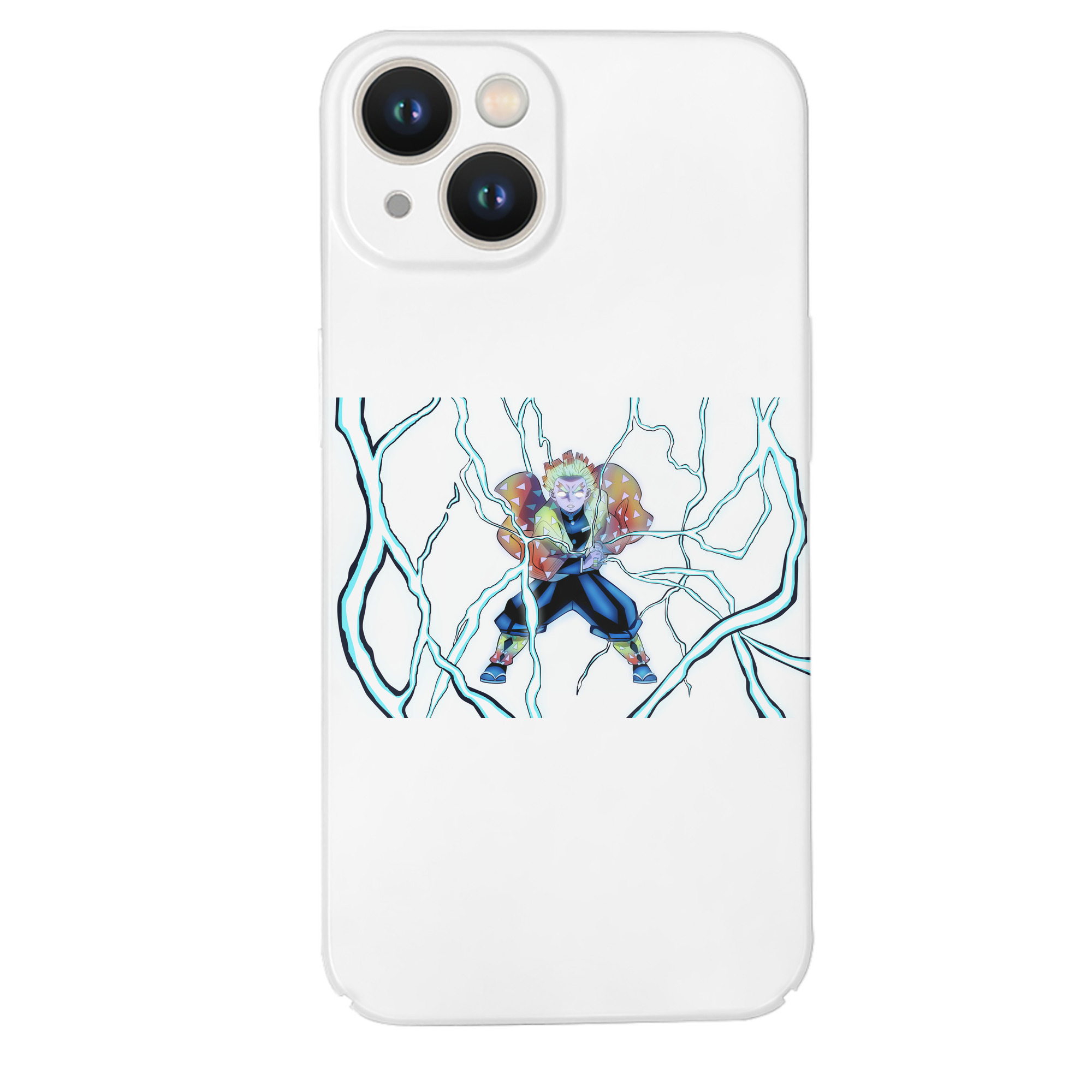 （画像用） 鬼滅の刃（きめつのやいば）我妻 善逸／あがつま ぜんいつ Agatsuma Zenitsu 【iPhone 14シリーズ対応】ハードケース