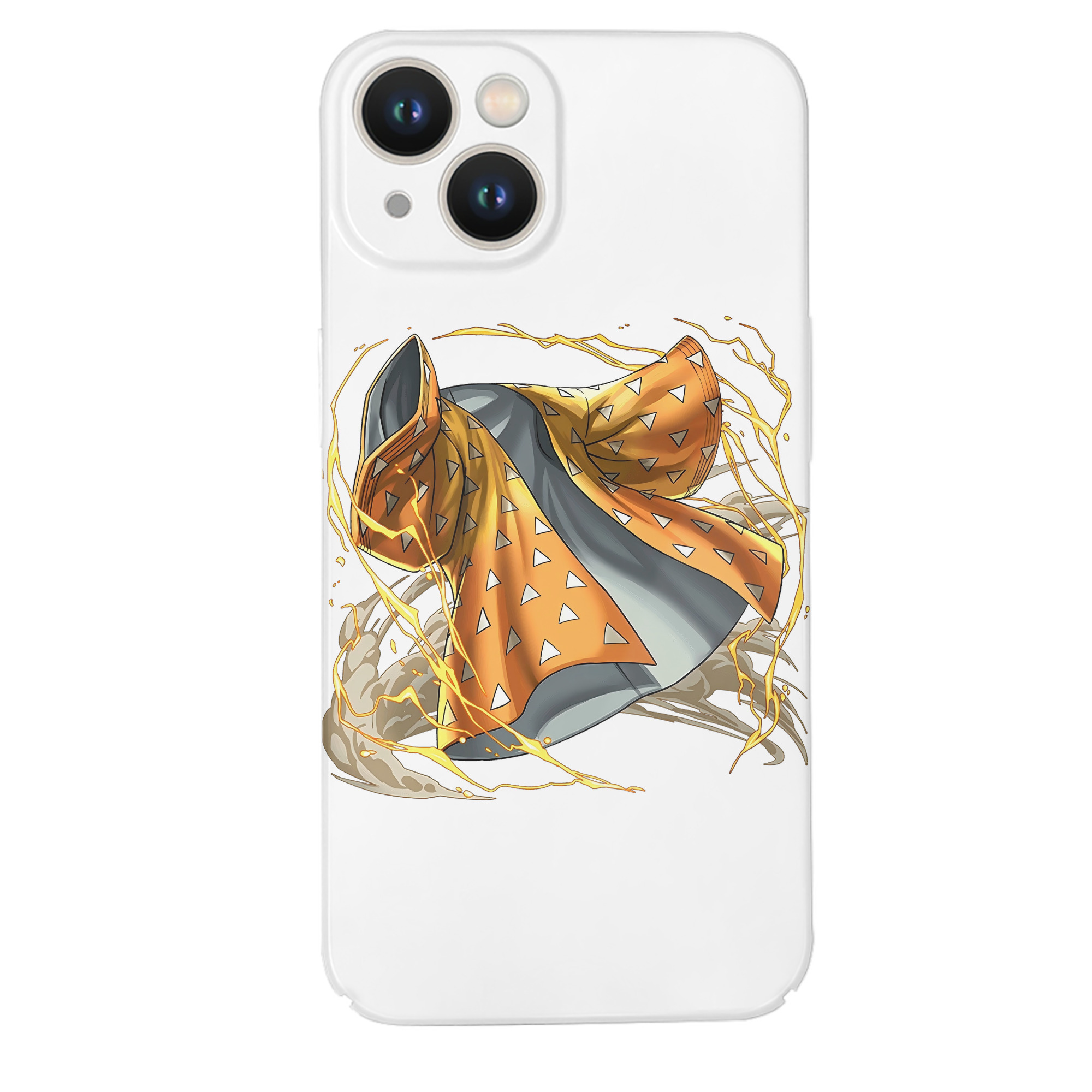 （画像用） 鬼滅の刃（きめつのやいば）我妻 善逸／あがつま ぜんいつ Agatsuma Zenitsu 【iPhone 14シリーズ対応】ハードケース