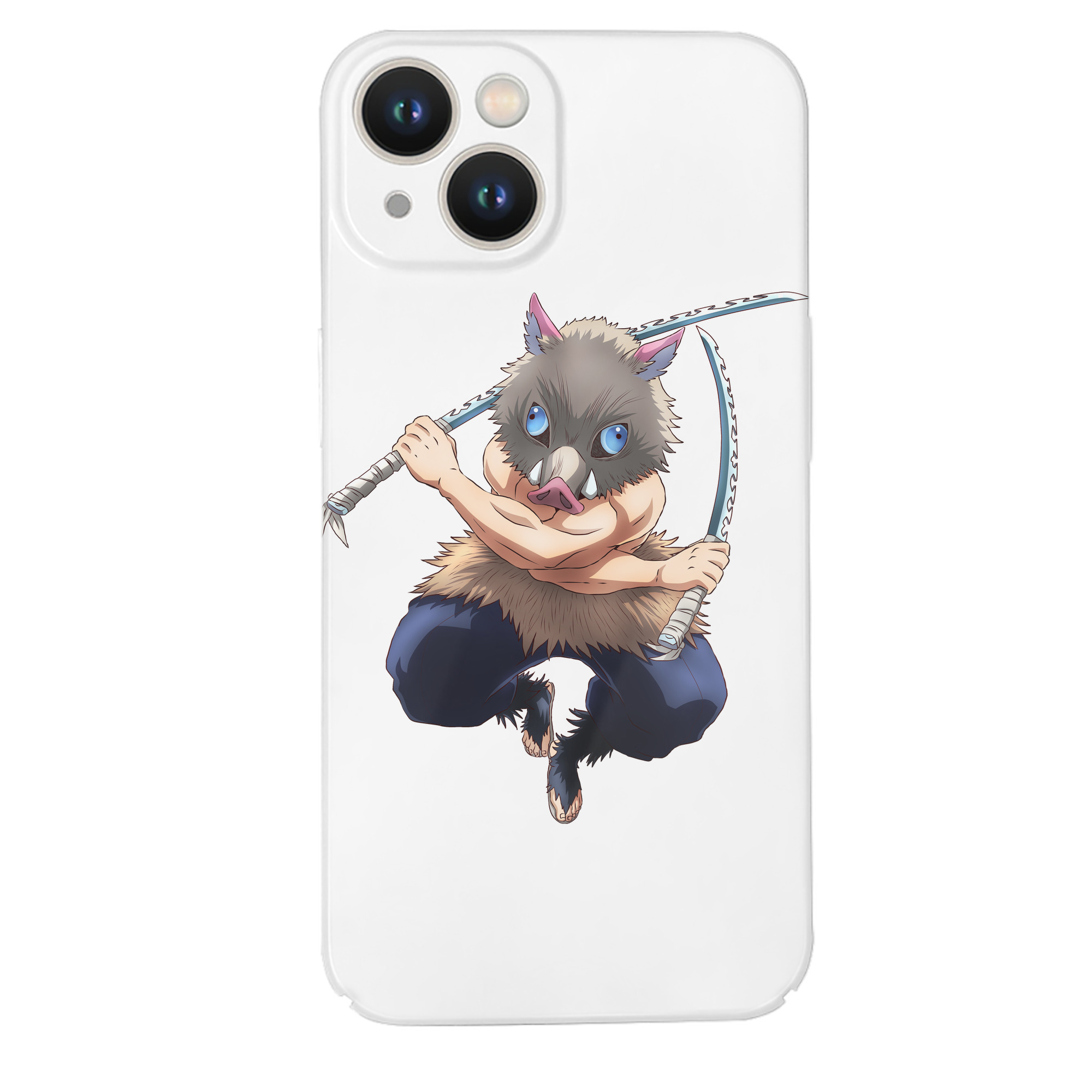 （画像用） 鬼滅の刃（きめつのやいば）嘴平 伊之助／はしびら いのすけ Hashibira Inosuke 【iPhone 14シリーズ対応】ハードケース