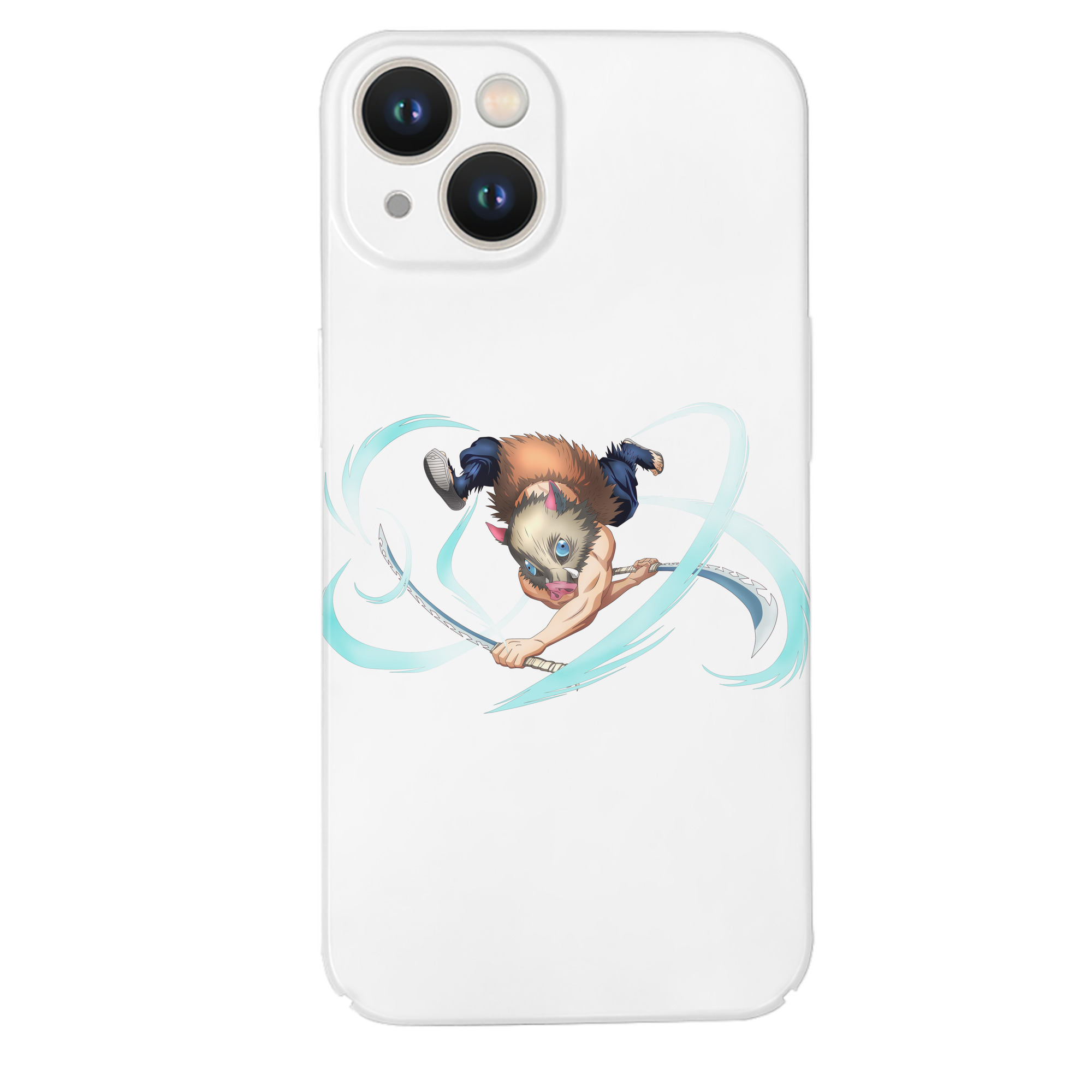 （画像用） 鬼滅の刃（きめつのやいば）嘴平 伊之助／はしびら いのすけ Hashibira Inosuke 【iPhone 14シリーズ対応】ハードケース