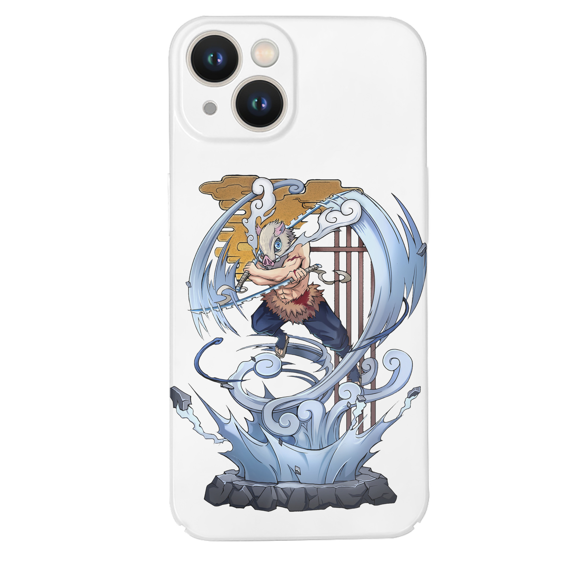 （画像用） 鬼滅の刃（きめつのやいば）嘴平 伊之助／はしびら いのすけ Hashibira Inosuke 【iPhone 14シリーズ対応】ハードケース