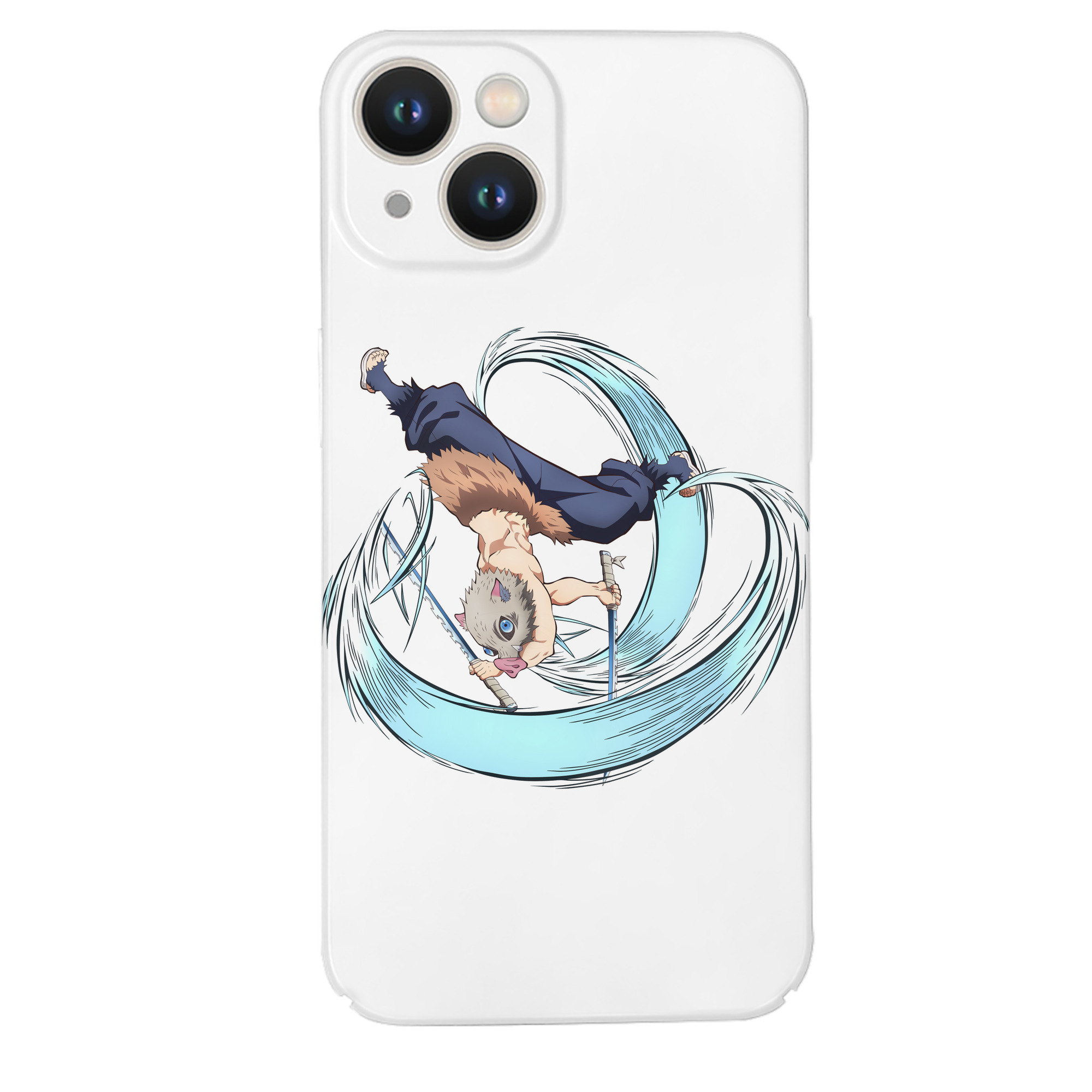 （画像用） 鬼滅の刃（きめつのやいば）嘴平 伊之助／はしびら いのすけ Hashibira Inosuke 【iPhone 14シリーズ対応】ハードケース