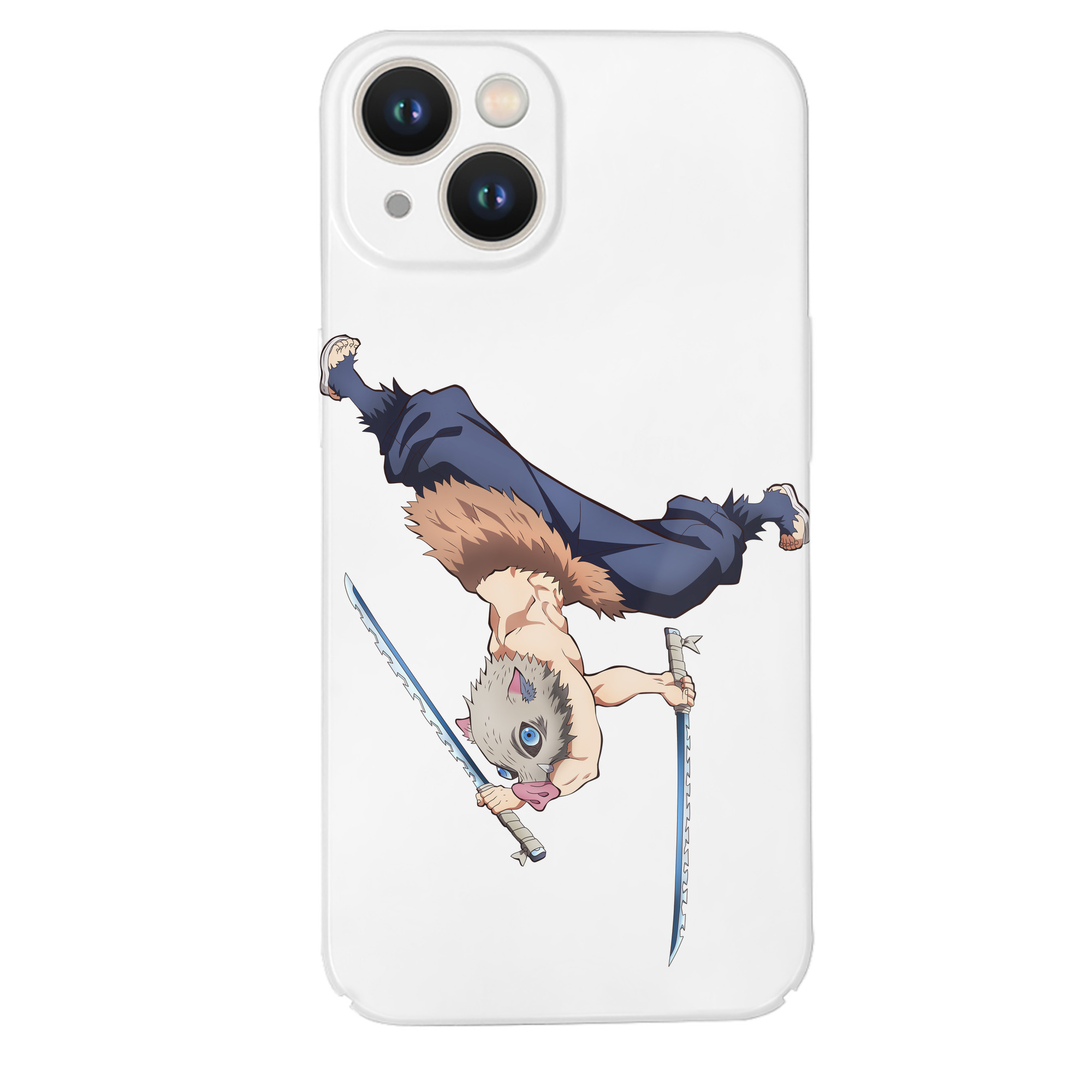 （画像用） 鬼滅の刃（きめつのやいば）嘴平 伊之助／はしびら いのすけ Hashibira Inosuke 【iPhone 14シリーズ対応】ハードケース