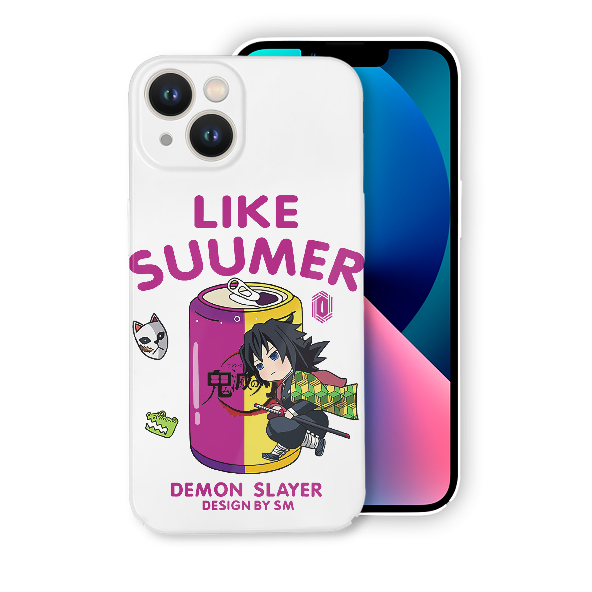 （画像用） 鬼滅の刃（きめつのやいば）水柱-冨岡 義勇／とみおか ぎゆう Tomioka Giyuu 【iPhone 14シリーズ対応】ハードケース