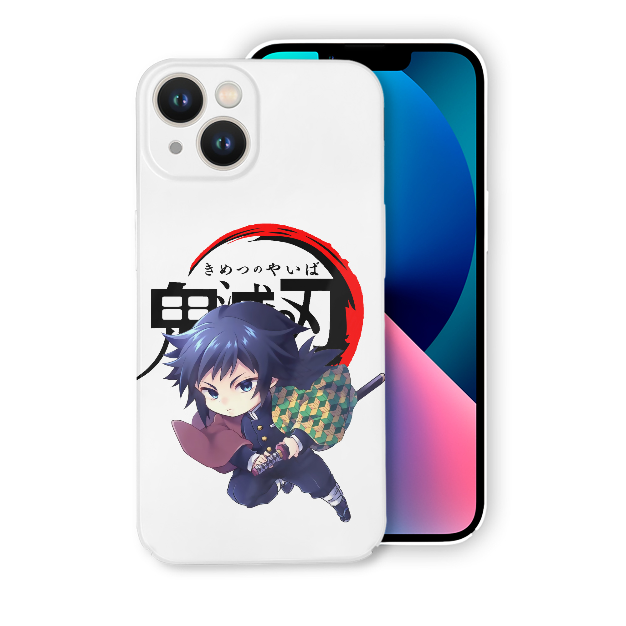 （画像用） 鬼滅の刃（きめつのやいば）水柱-冨岡 義勇／とみおか ぎゆう Tomioka Giyuu 【iPhone 14シリーズ対応】ハードケース