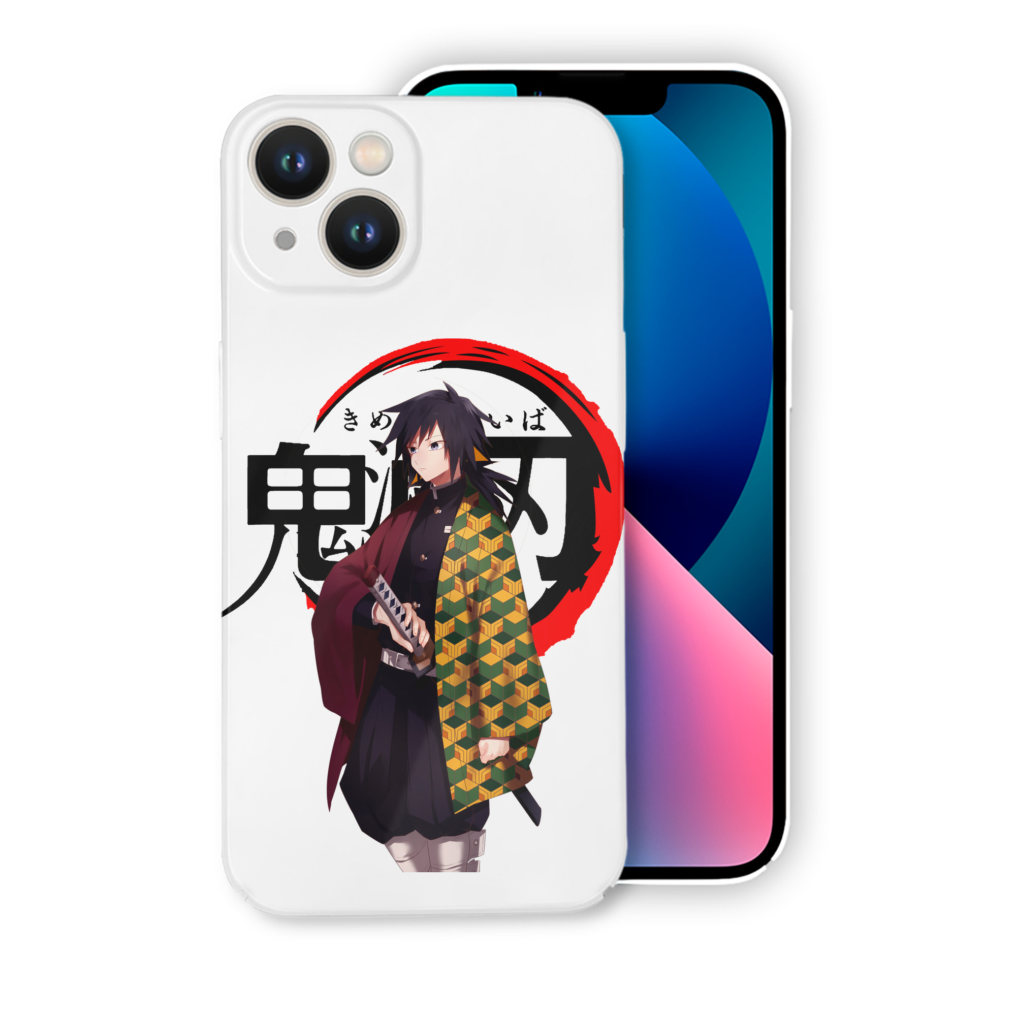 （画像用） 鬼滅の刃（きめつのやいば）水柱-冨岡 義勇／とみおか ぎゆう Tomioka Giyuu 【iPhone 14シリーズ対応】ハードケース