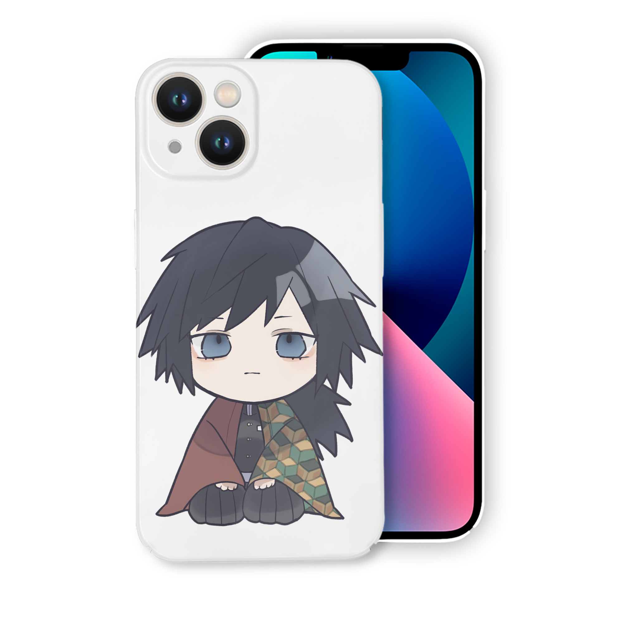 （画像用） 鬼滅の刃（きめつのやいば）水柱-冨岡 義勇／とみおか ぎゆう Tomioka Giyuu 【iPhone 14シリーズ対応】ハードケース