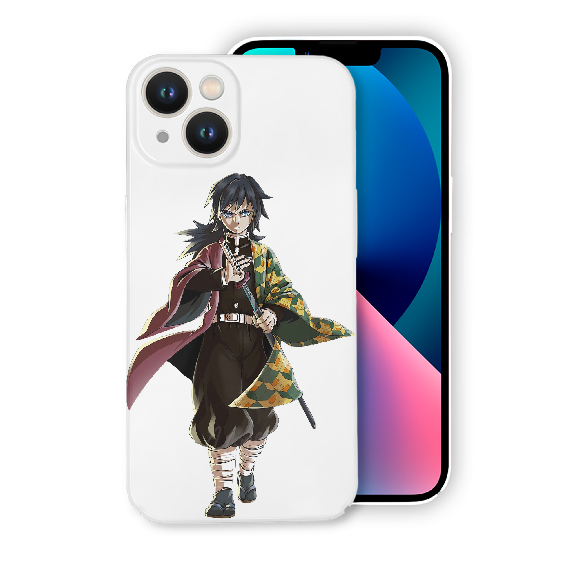 （画像用） 鬼滅の刃（きめつのやいば）水柱-冨岡 義勇／とみおか ぎゆう Tomioka Giyuu 【iPhone 14シリーズ対応】ハードケース