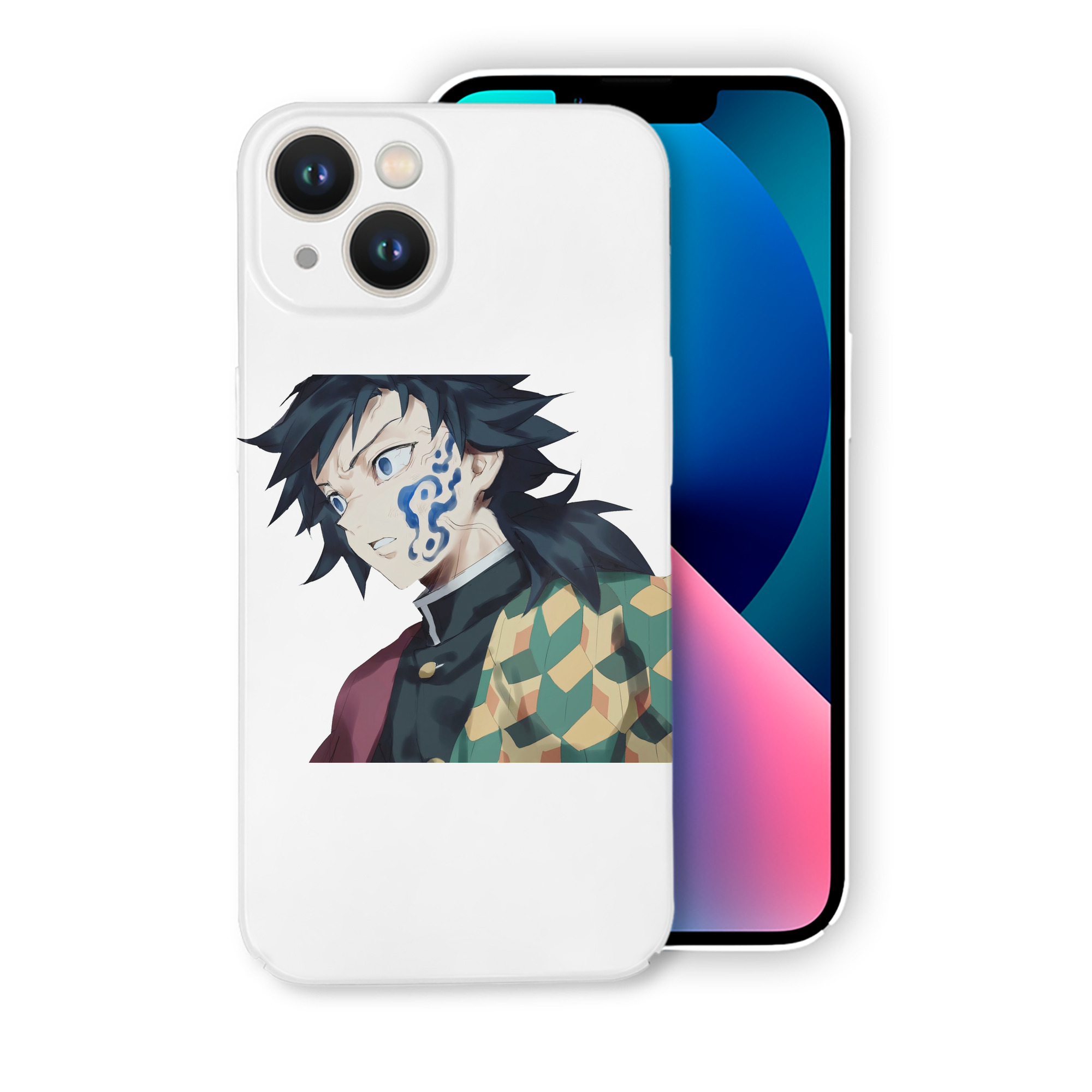 （画像用） 鬼滅の刃（きめつのやいば）水柱-冨岡 義勇／とみおか ぎゆう Tomioka Giyuu 【iPhone 14シリーズ対応】ハードケース
