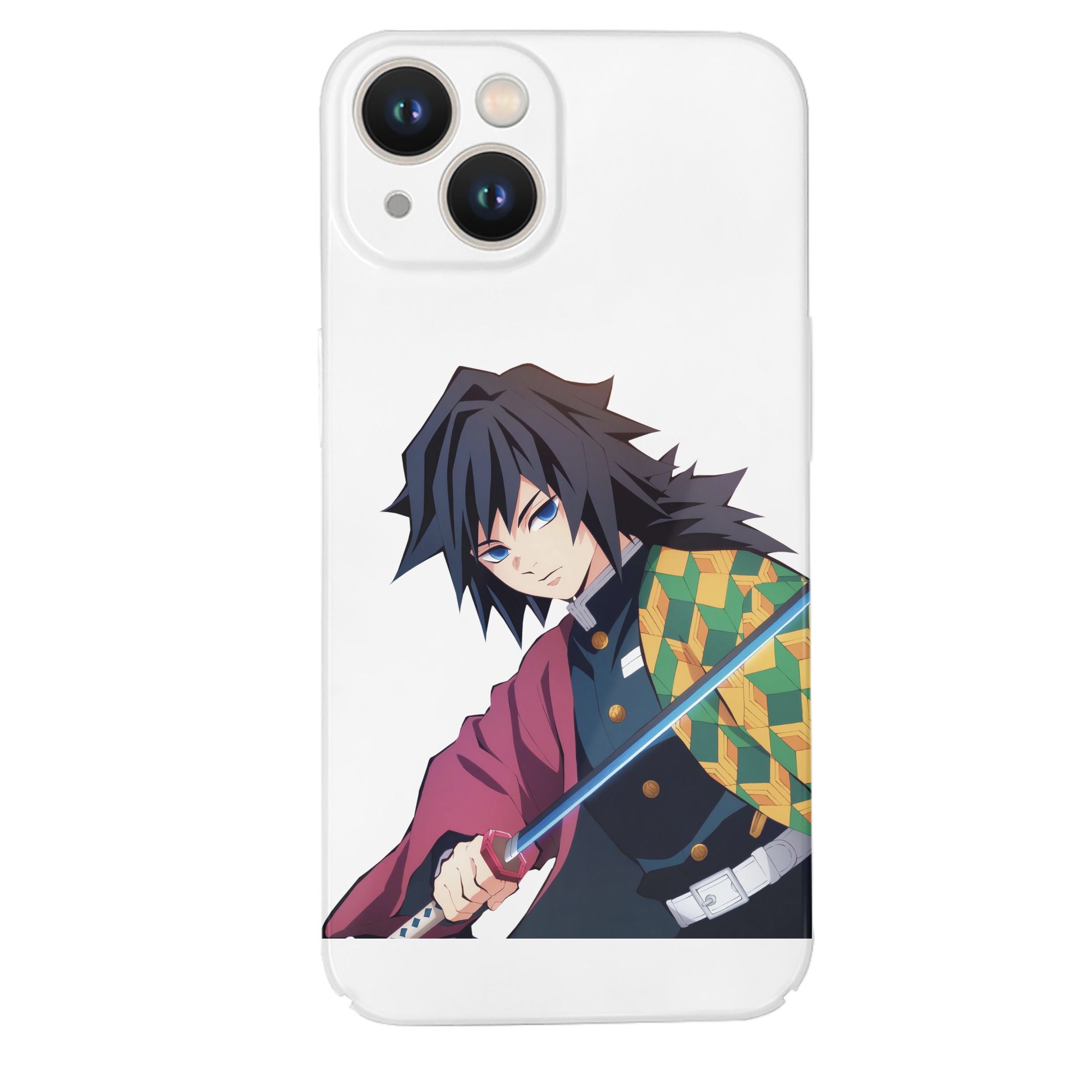 （画像用） 鬼滅の刃（きめつのやいば）水柱-冨岡 義勇／とみおか ぎゆう Tomioka Giyuu 【iPhone 14シリーズ対応】ハードケース