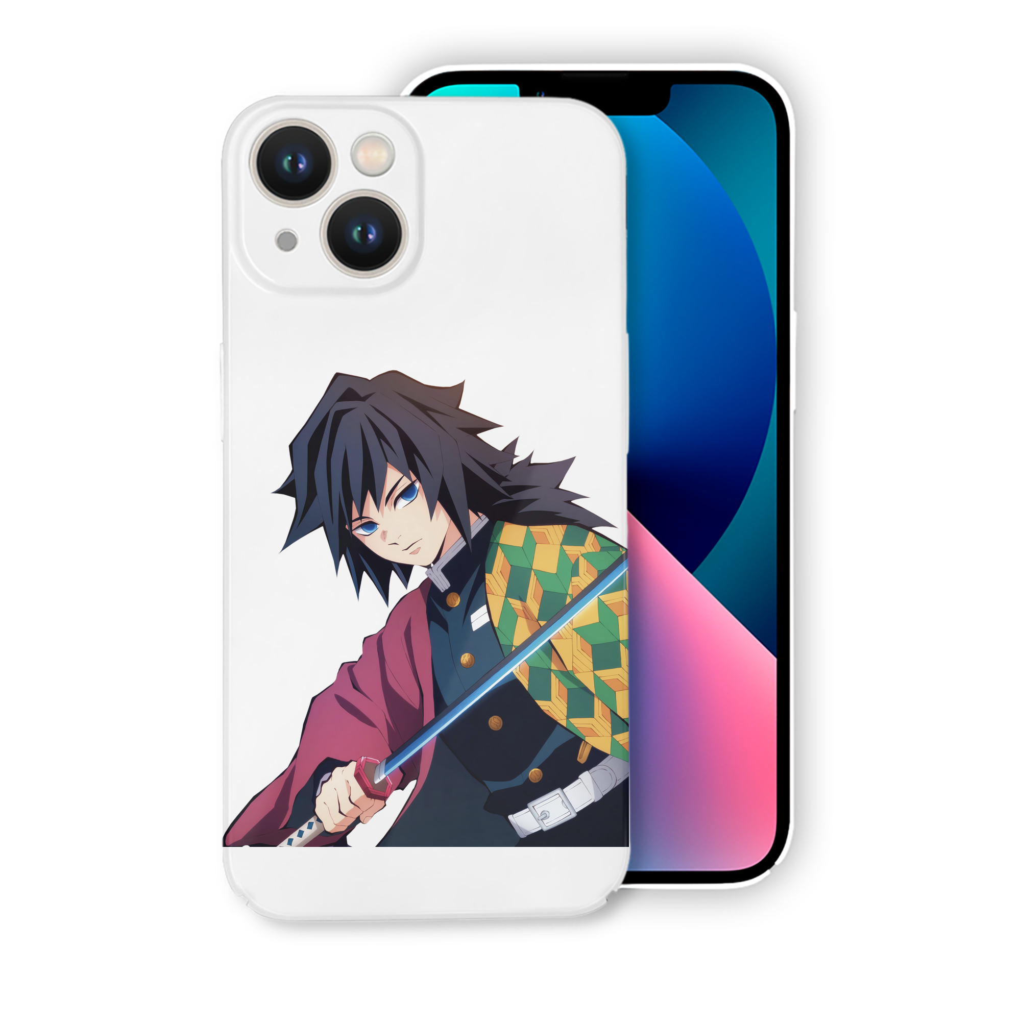 （画像用） 鬼滅の刃（きめつのやいば）水柱-冨岡 義勇／とみおか ぎゆう Tomioka Giyuu 【iPhone 14シリーズ対応】ハードケース