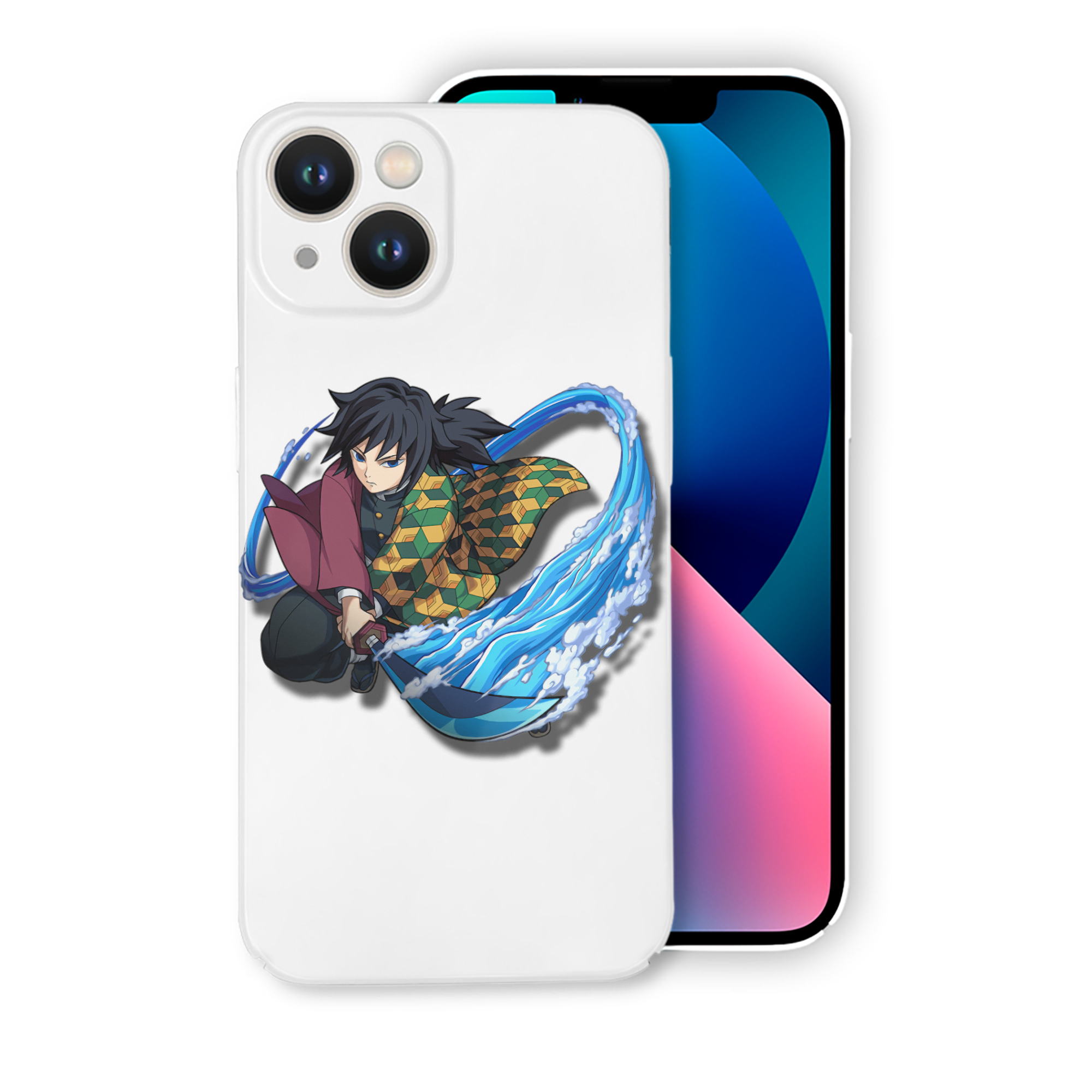 （画像用） 鬼滅の刃（きめつのやいば）水柱-冨岡 義勇／とみおか ぎゆう Tomioka Giyuu 【iPhone 14シリーズ対応】ハードケース