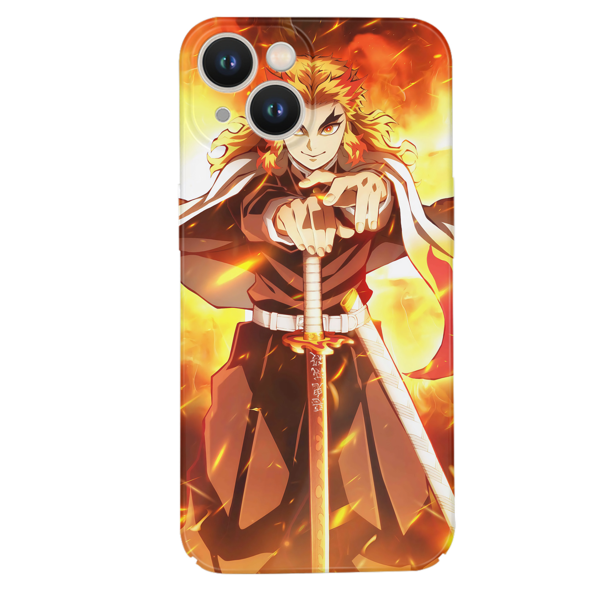 （画像用） 炎柱-煉󠄁獄 杏寿郎／れんごく きょうじゅろう Rengoku Kyoujurou 【iPhone 14シリーズ対応】ハードケース