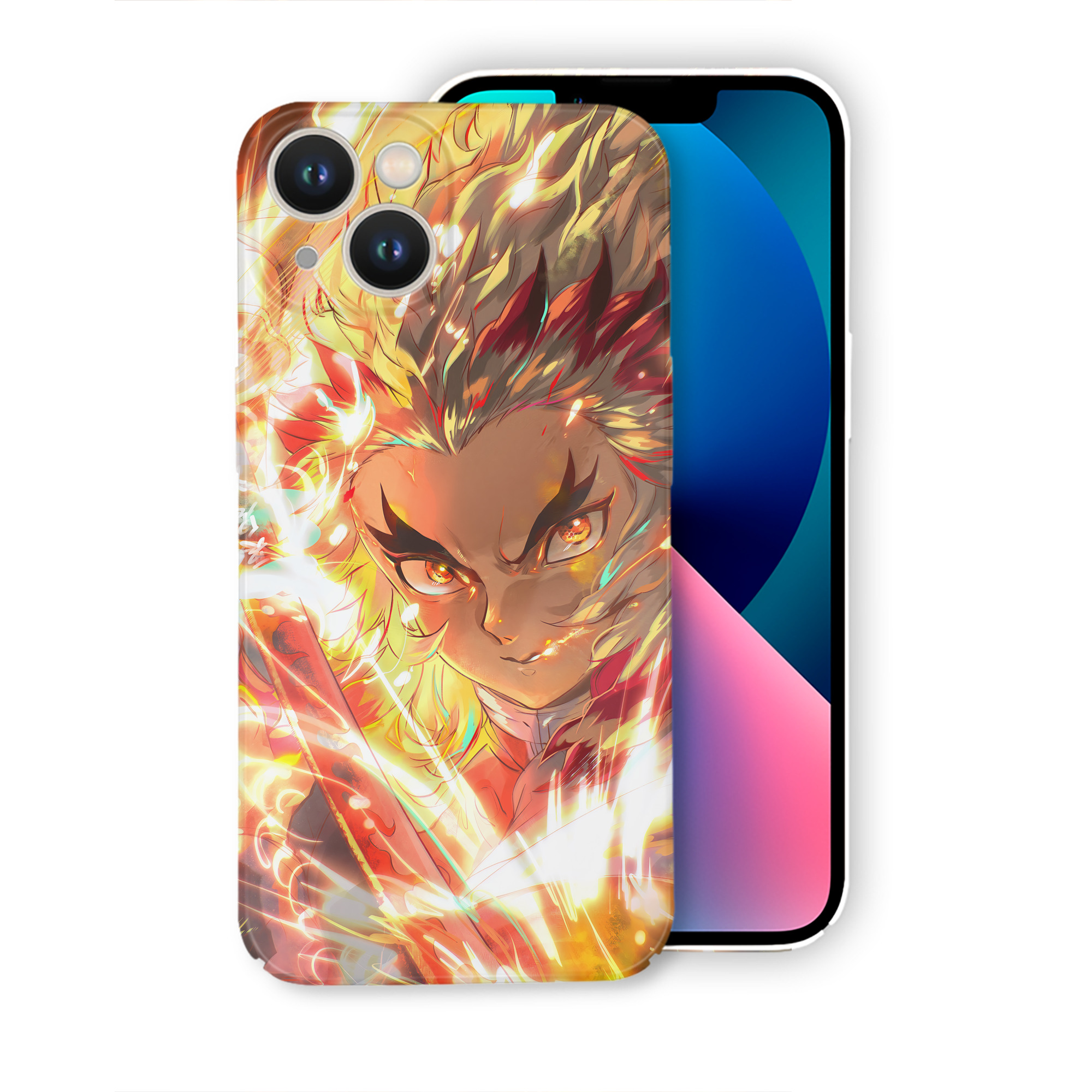 （画像用） 炎柱-煉󠄁獄 杏寿郎／れんごく きょうじゅろう Rengoku Kyoujurou 【iPhone 14シリーズ対応】ハードケース
