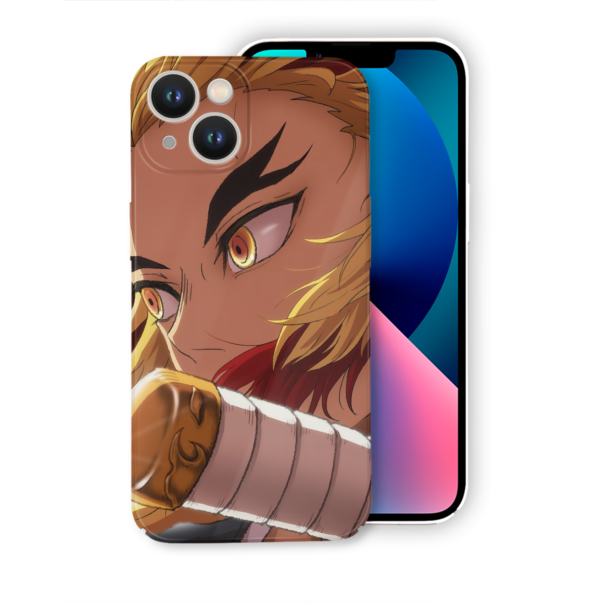 （画像用） 炎柱-煉󠄁獄 杏寿郎／れんごく きょうじゅろう Rengoku Kyoujurou 【iPhone 14シリーズ対応】ハードケース