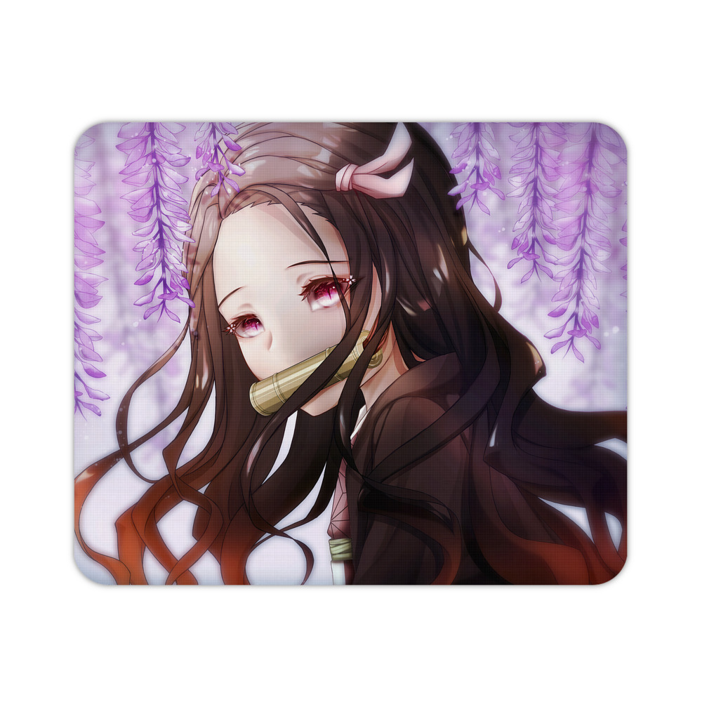 （画像用） 鬼滅の刃（きめつのやいば）竈門 禰󠄀豆子／かまど ねずこ Kamado Nezuko マウスパッド ステッチ加工 ラバー素材 防水 滑り止め 超薄型 ゲーミング/オフィス対応