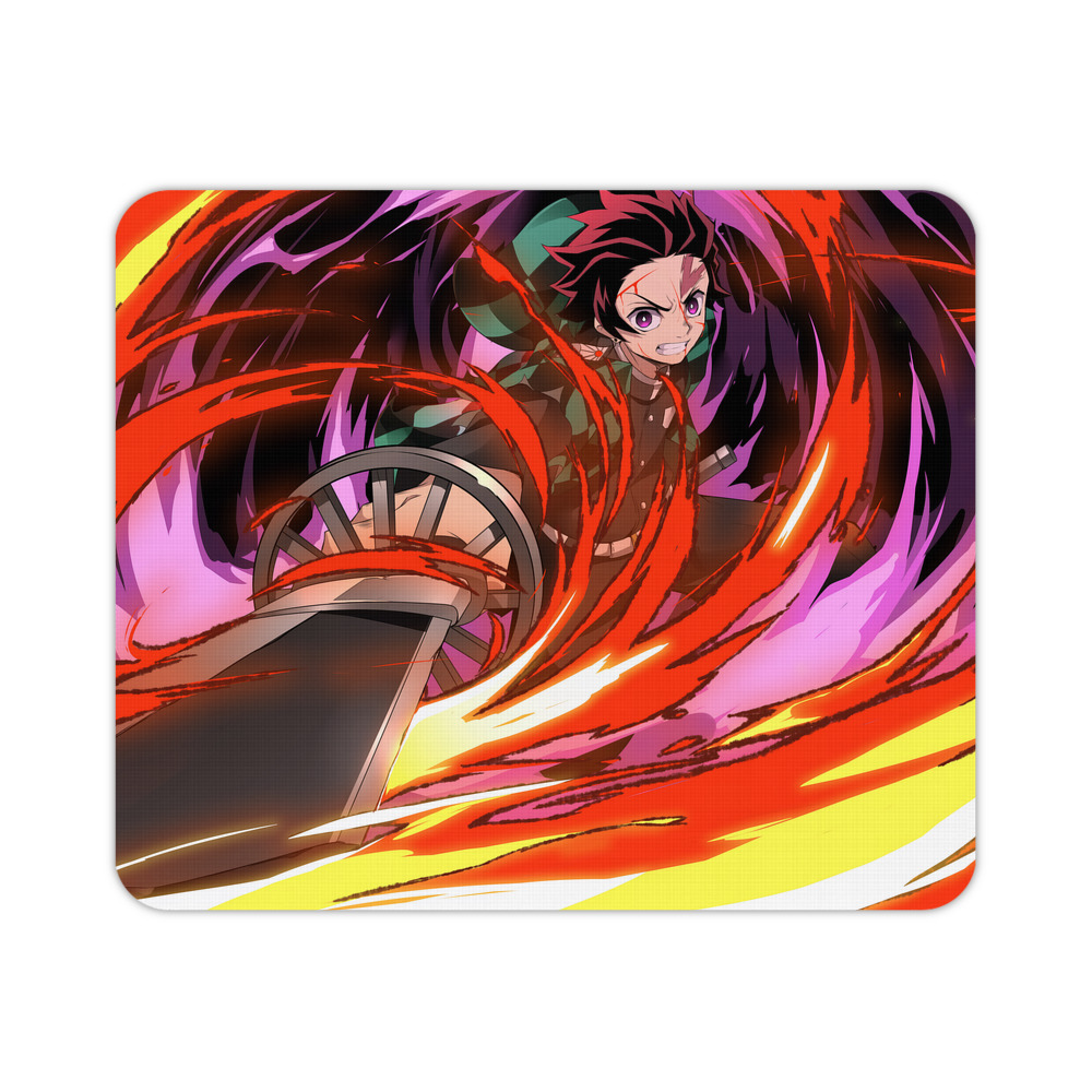 （画像用） 鬼滅の刃（きめつのやいば）竈門 炭治郎／かまど たんじろう Kamado Tanjirou マウスパッド ステッチ加工 ラバー素材 防水 滑り止め 超薄型 ゲーミング/オフィス対応