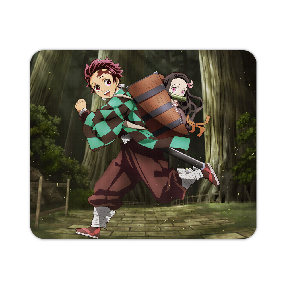（画像用） 鬼滅の刃（きめつのやいば）竈門 炭治郎／かまど たんじろう Kamado Tanjirou マウスパッド ステッチ加工 ラバー素材 防水 滑り止め 超薄型 ゲーミング/オフィス対応