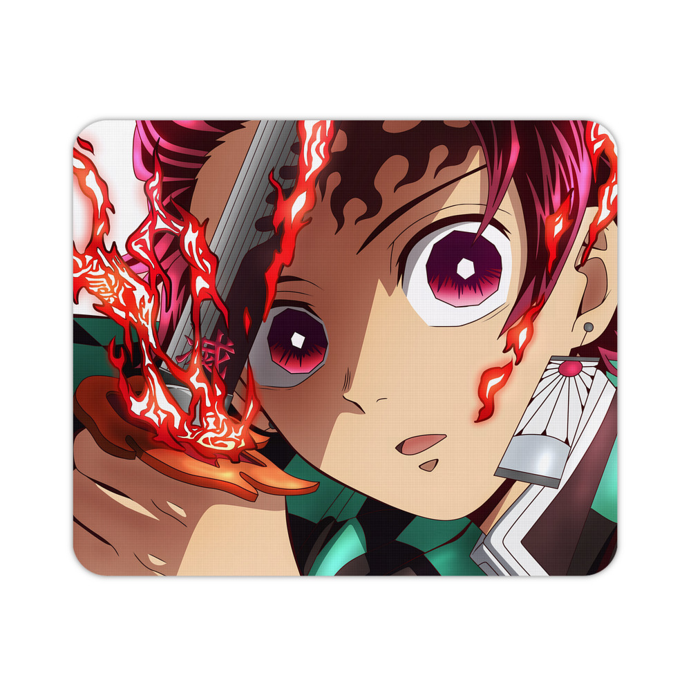（画像用） 鬼滅の刃（きめつのやいば）竈門 炭治郎／かまど たんじろう Kamado Tanjirou マウスパッド ステッチ加工 ラバー素材 防水 滑り止め 超薄型 ゲーミング/オフィス対応