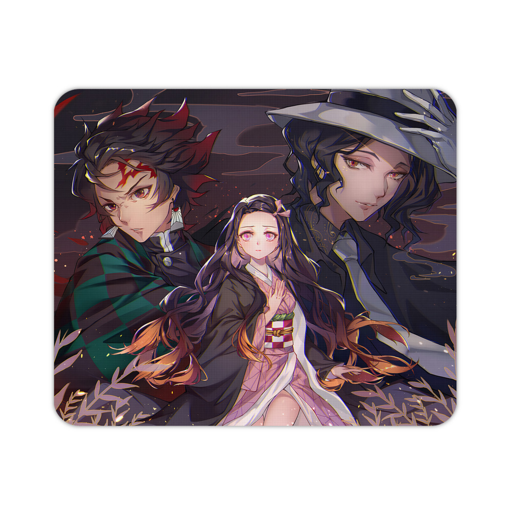 （画像用） 鬼滅の刃（きめつのやいば）竈門 炭治郎／かまど たんじろう Kamado Tanjirou マウスパッド ステッチ加工 ラバー素材 防水 滑り止め 超薄型 ゲーミング/オフィス対応