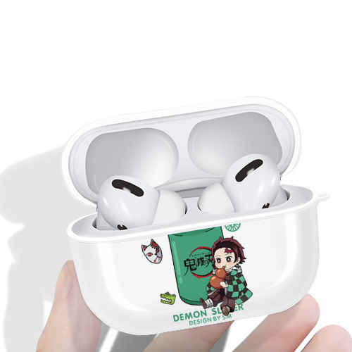 鬼滅の刃 竈門 炭治郎／かまど たんじろう Kamado Tanjirou 【AirPods Pro用】ハードシェル保護ケース 耐衝撃・防指紋・カラビナ付き商品仕様
