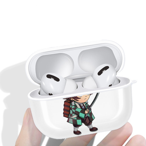 鬼滅の刃 竈門 炭治郎／かまど たんじろう Kamado Tanjirou 【AirPods Pro用】ハードシェル保護ケース 耐衝撃・防指紋・カラビナ付き商品仕様