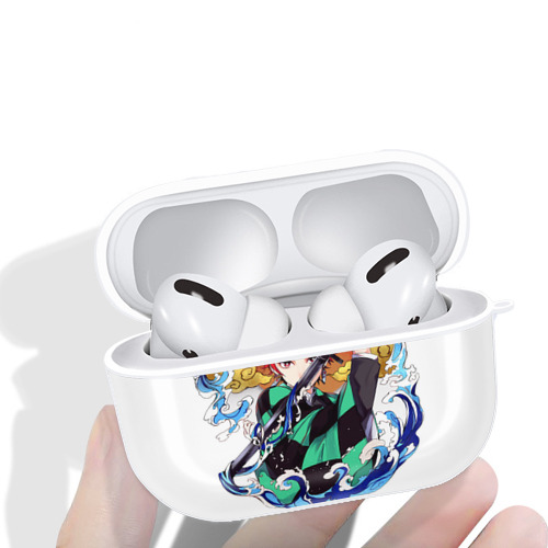 鬼滅の刃 竈門 炭治郎／かまど たんじろう Kamado Tanjirou 【AirPods Pro用】ハードシェル保護ケース 耐衝撃・防指紋・カラビナ付き商品仕様