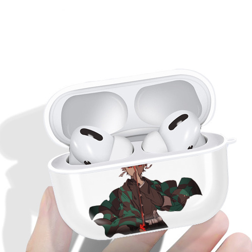 鬼滅の刃 竈門 炭治郎／かまど たんじろう Kamado Tanjirou 【AirPods Pro用】ハードシェル保護ケース 耐衝撃・防指紋・カラビナ付き商品仕様