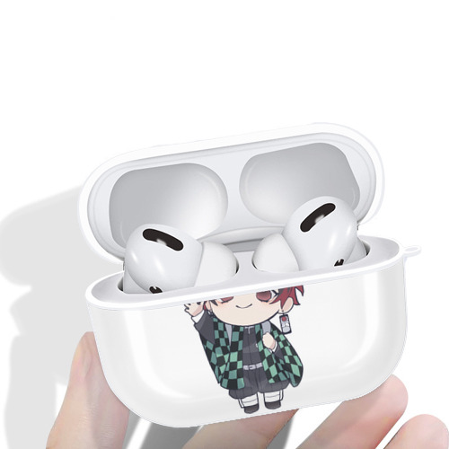 鬼滅の刃 竈門 炭治郎／かまど たんじろう Kamado Tanjirou 【AirPods Pro用】ハードシェル保護ケース 耐衝撃・防指紋・カラビナ付き商品仕様