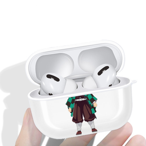 鬼滅の刃 竈門 炭治郎／かまど たんじろう Kamado Tanjirou 【AirPods Pro用】ハードシェル保護ケース 耐衝撃・防指紋・カラビナ付き商品仕様