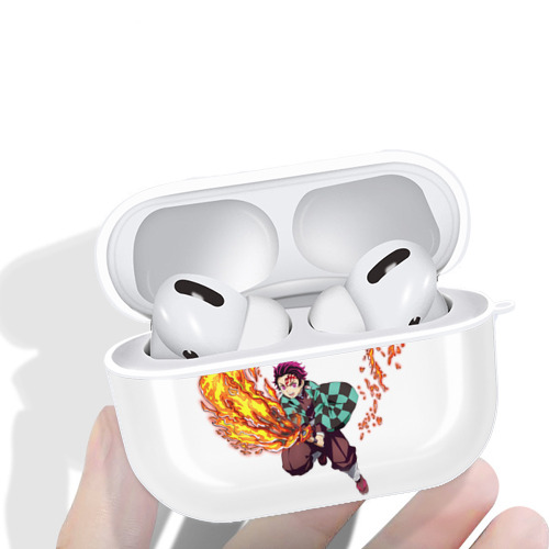 鬼滅の刃 竈門 炭治郎／かまど たんじろう Kamado Tanjirou 【AirPods Pro用】ハードシェル保護ケース 耐衝撃・防指紋・カラビナ付き商品仕様