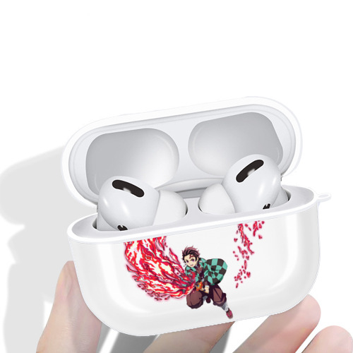 鬼滅の刃 竈門 炭治郎／かまど たんじろう Kamado Tanjirou 【AirPods Pro用】ハードシェル保護ケース 耐衝撃・防指紋・カラビナ付き商品仕様