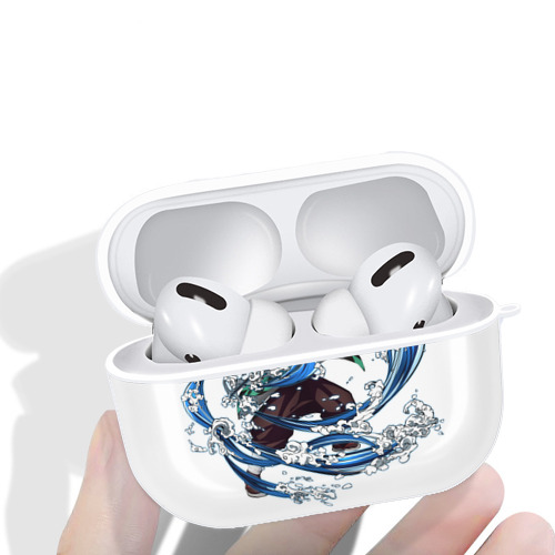 鬼滅の刃 竈門 炭治郎／かまど たんじろう Kamado Tanjirou 【AirPods Pro用】ハードシェル保護ケース 耐衝撃・防指紋・カラビナ付き商品仕様