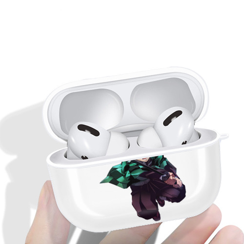 鬼滅の刃 竈門 炭治郎／かまど たんじろう Kamado Tanjirou 【AirPods Pro用】ハードシェル保護ケース 耐衝撃・防指紋・カラビナ付き商品仕様